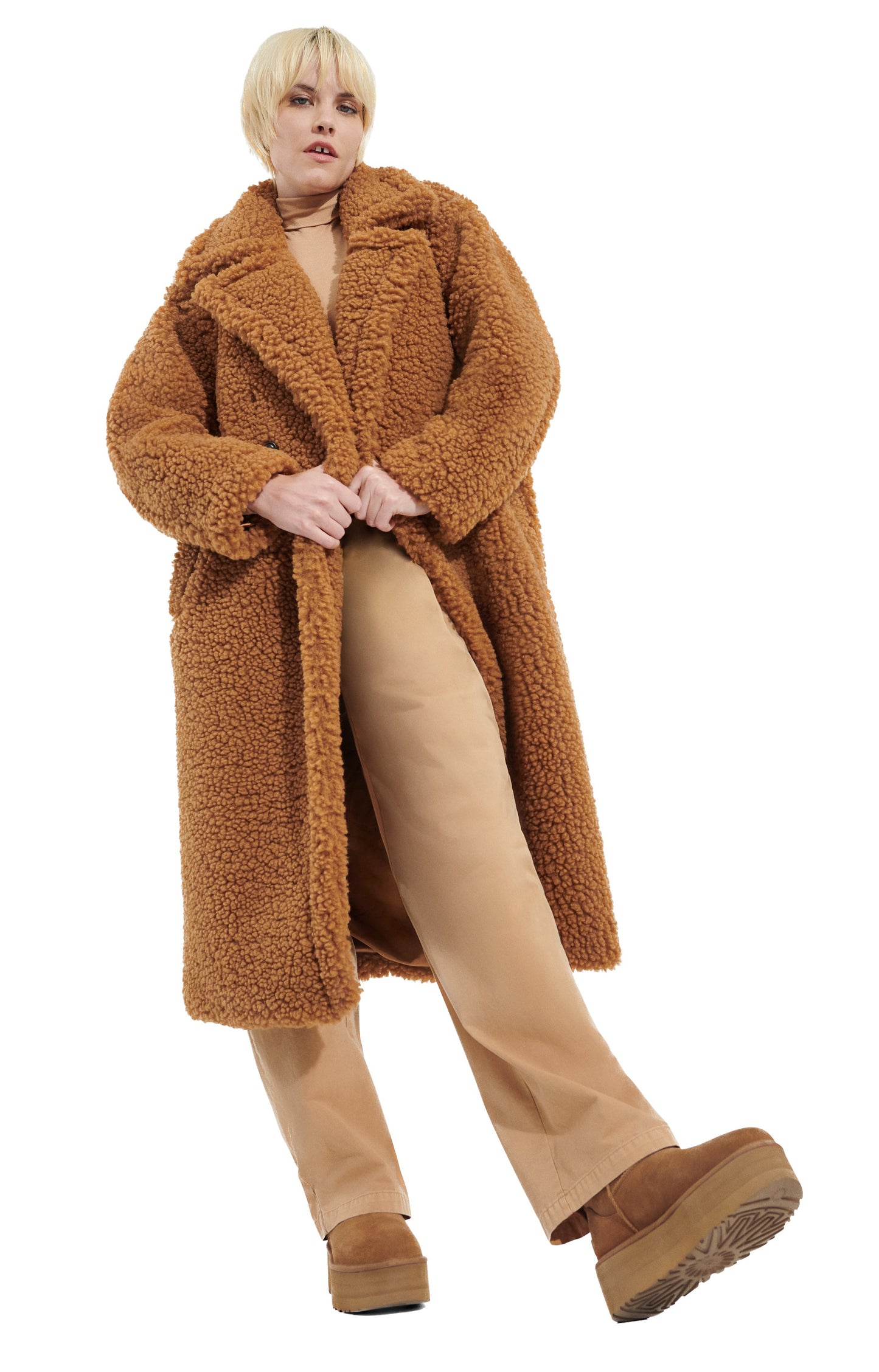 UGG Gertrude Long Teddy Coat