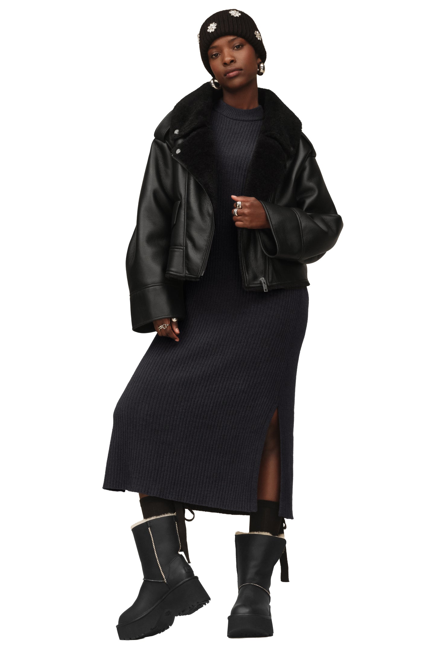 UGG Finnian LuxeFluff Moto Jacket