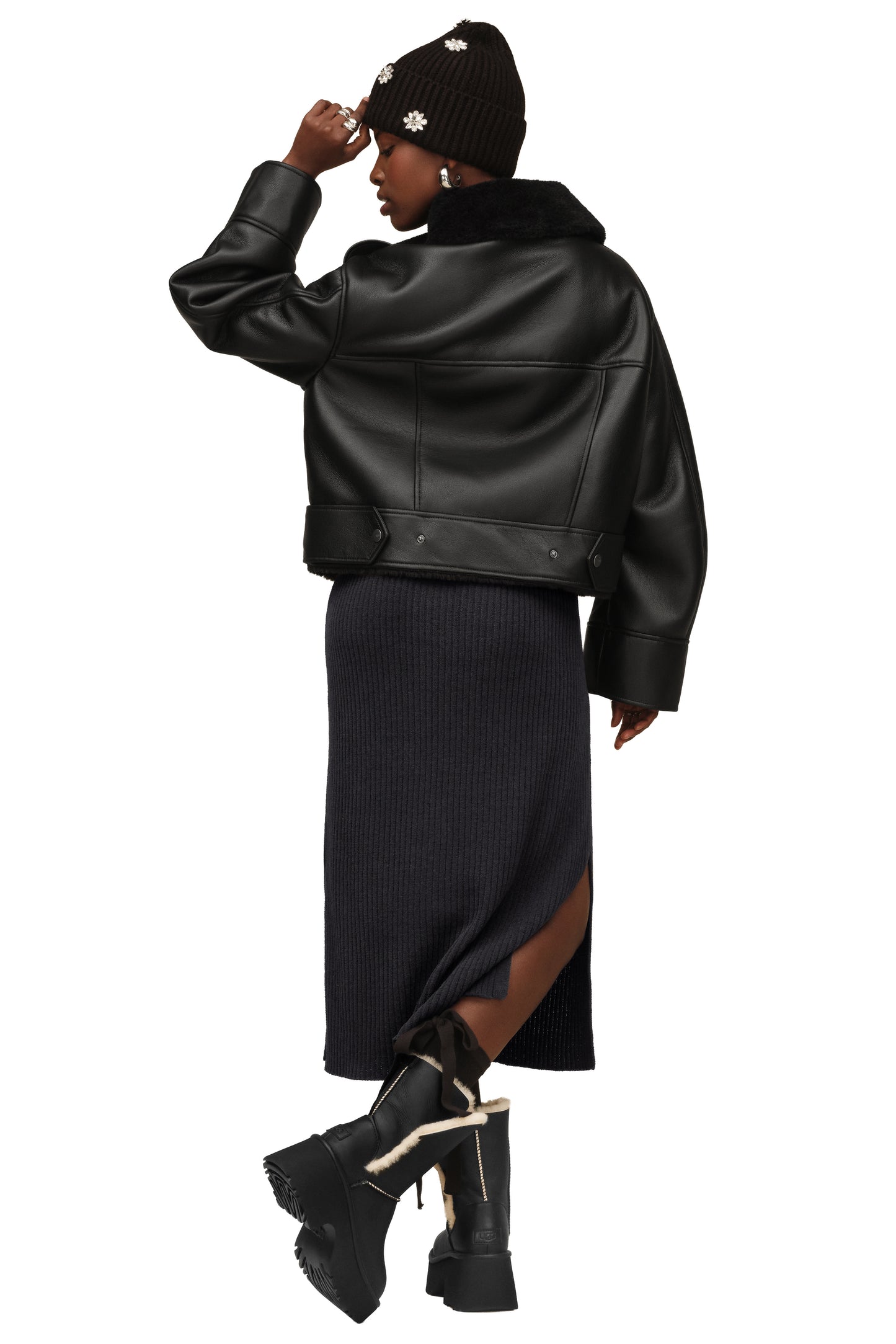 UGG Finnian LuxeFluff Moto Jacket