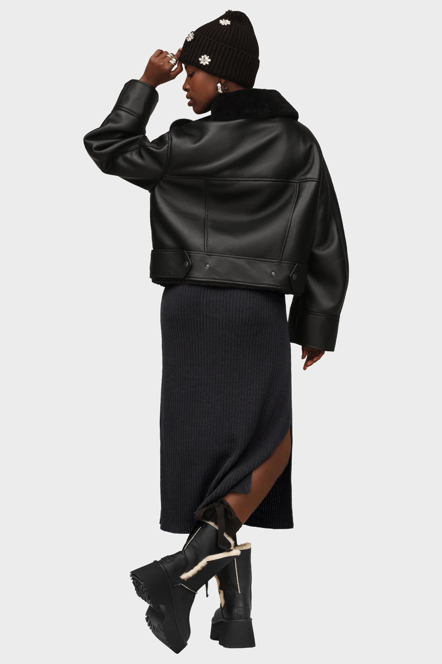 UGG Finnian LuxeFluff Moto Jacket