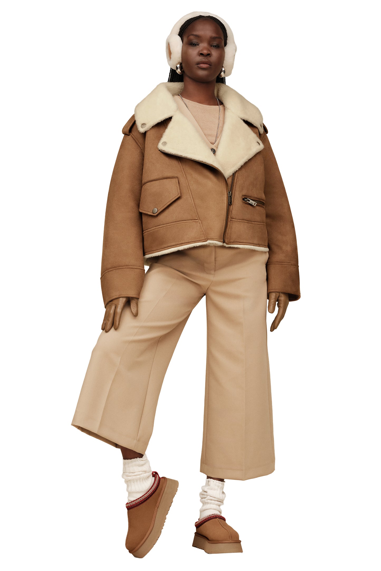 UGG Finnian LuxeFluff Moto Jacket