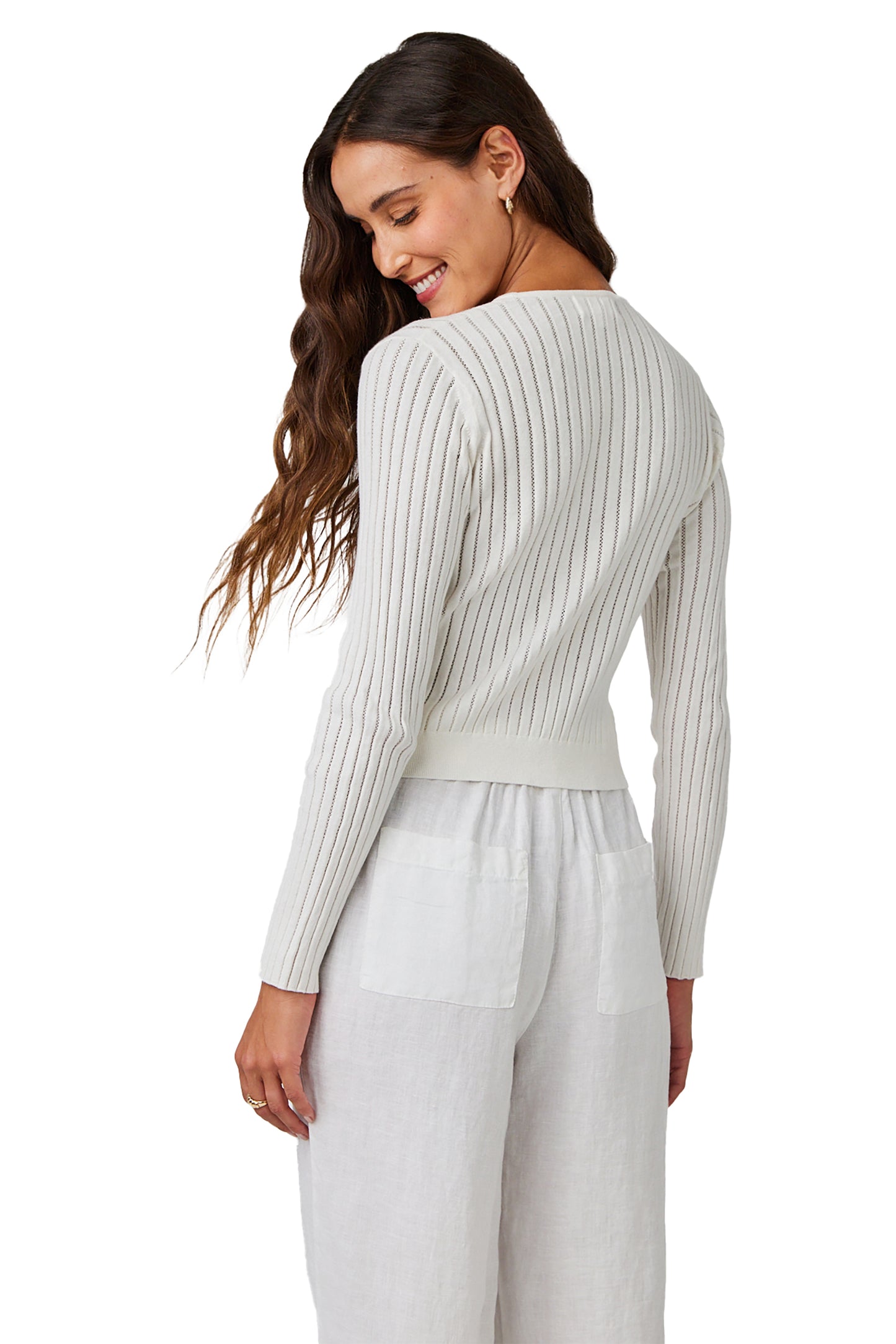Bella Dahl Fitted V-Neck Cardigan