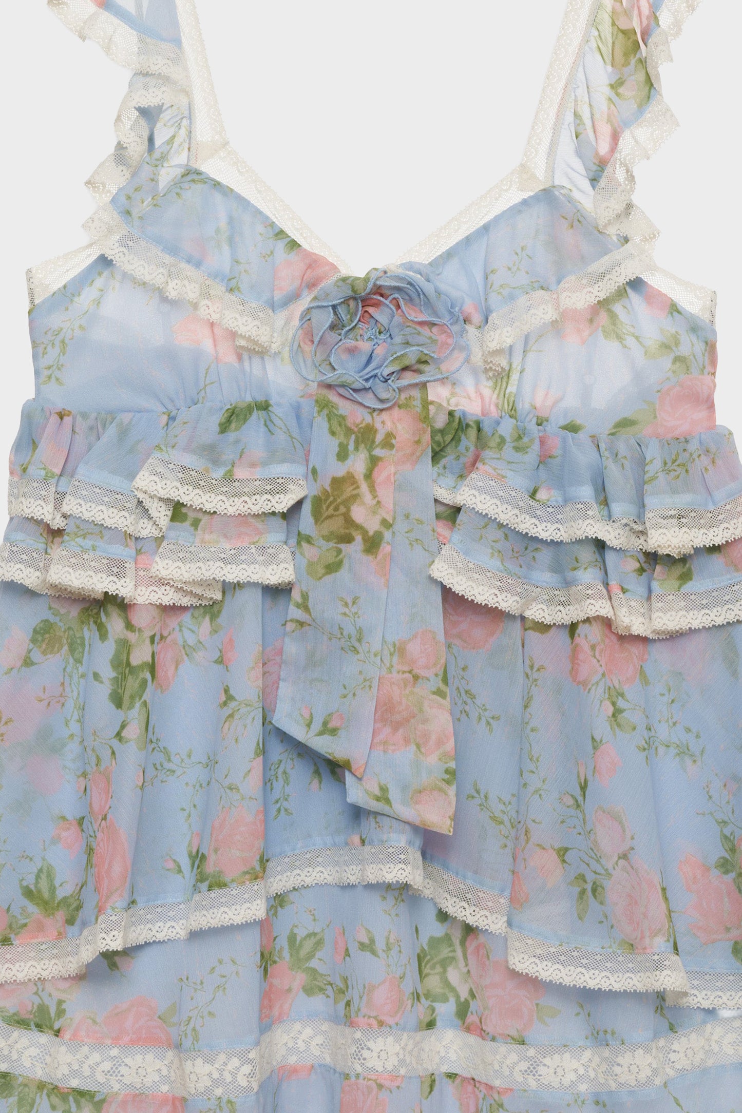 For Love & Lemons Wild Rose Mini Dress