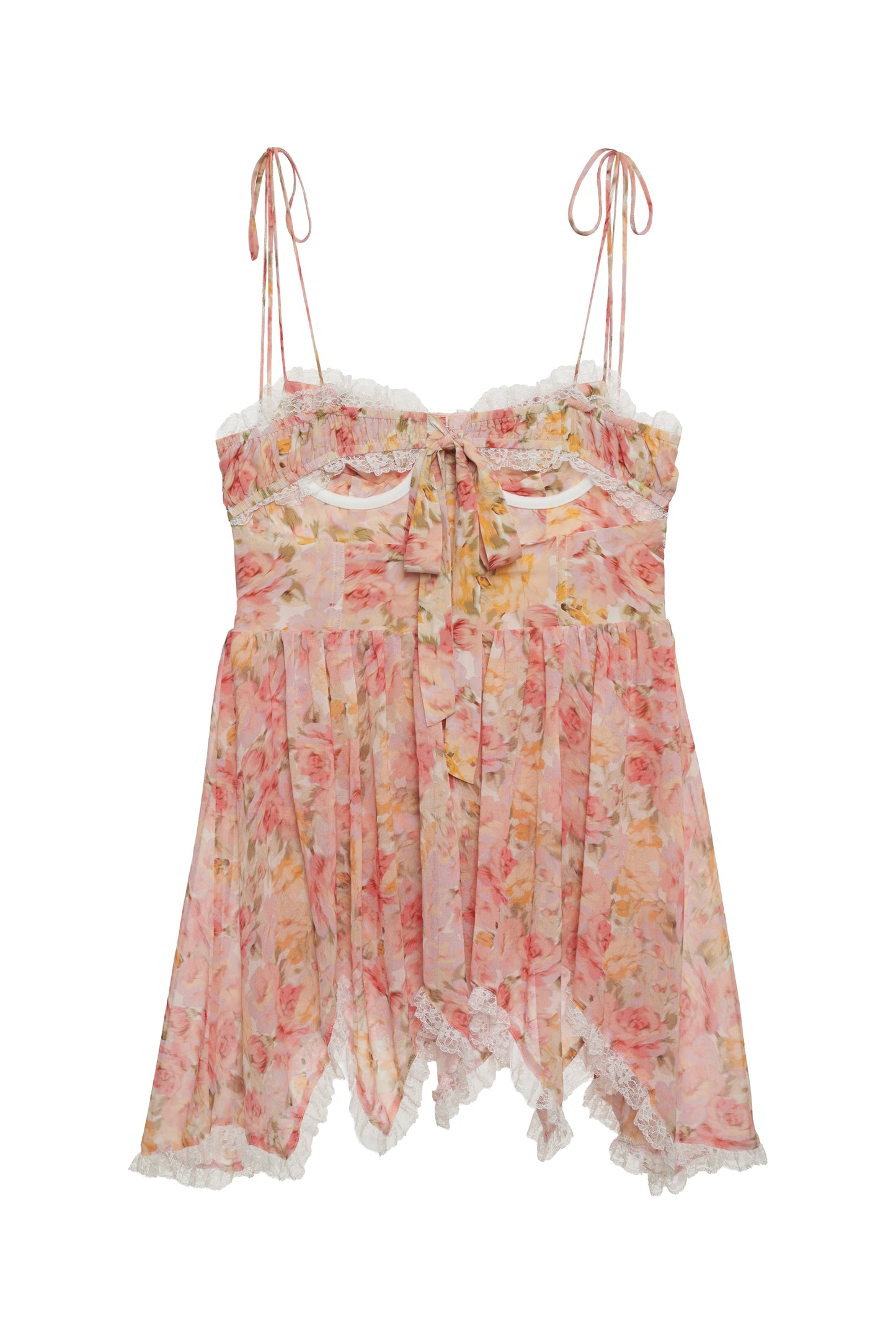 For Love & Lemons Elea Asymmetrical Mini Dress