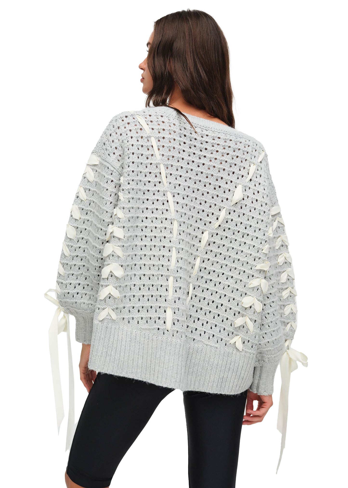 For Love & Lemons Liberty V Neck Sweater