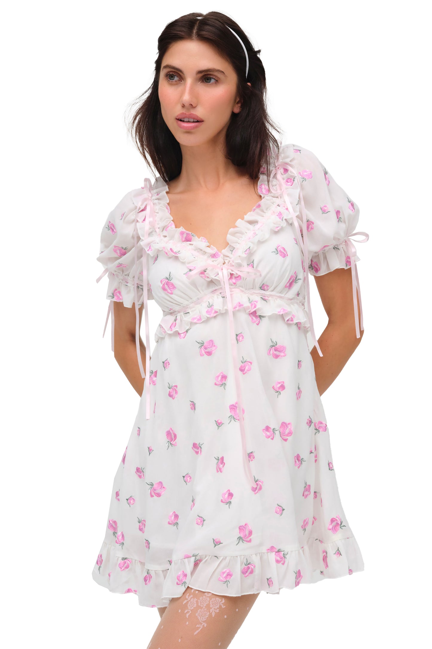 For Love & Lemons Fiona Floral Mini Dress