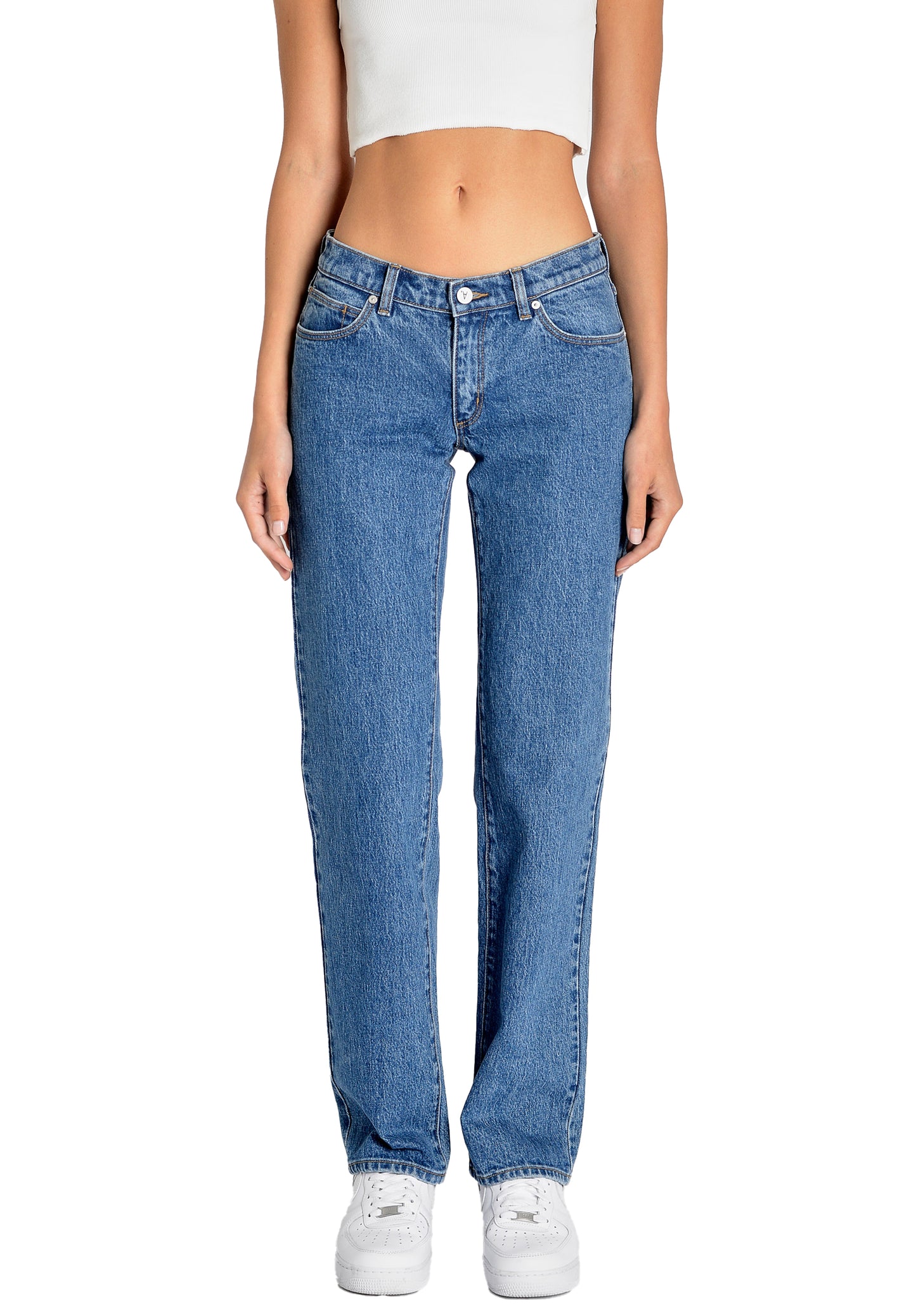 Abrand Jeans A 99 Low Straight Denim Jeans in Chantell