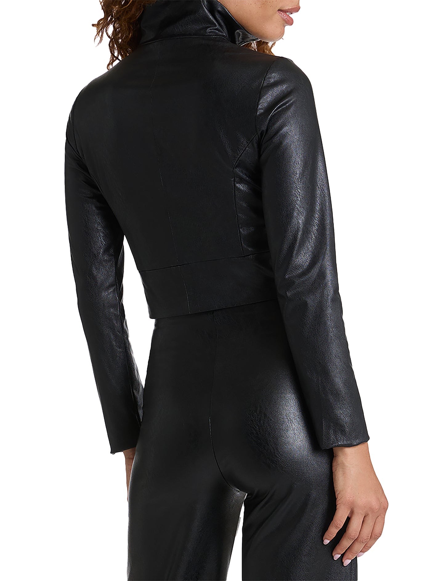 Commando Faux Leather Crop Biker Jacket