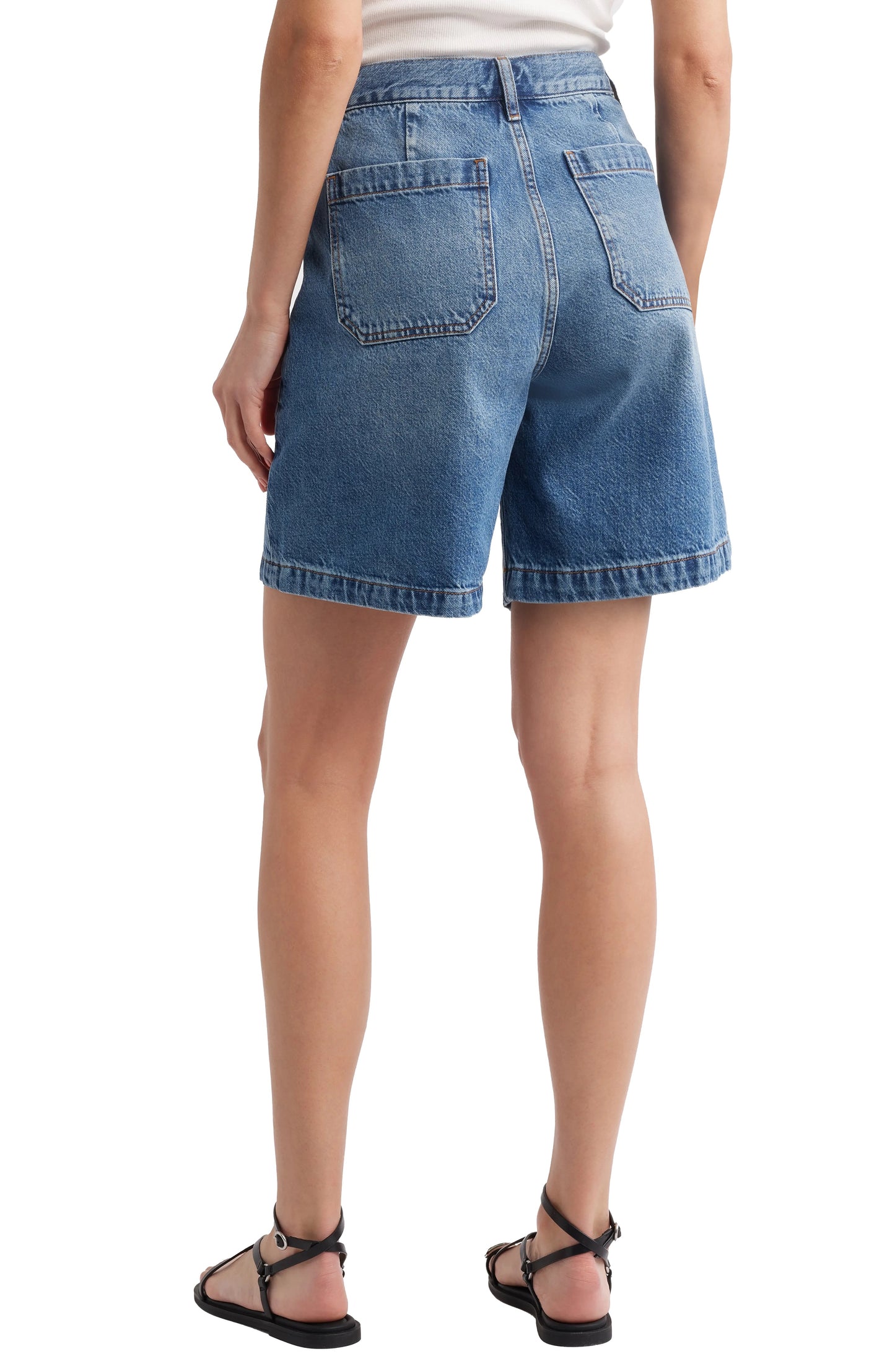 FRAME The Utility Denim Shorts - Stranger