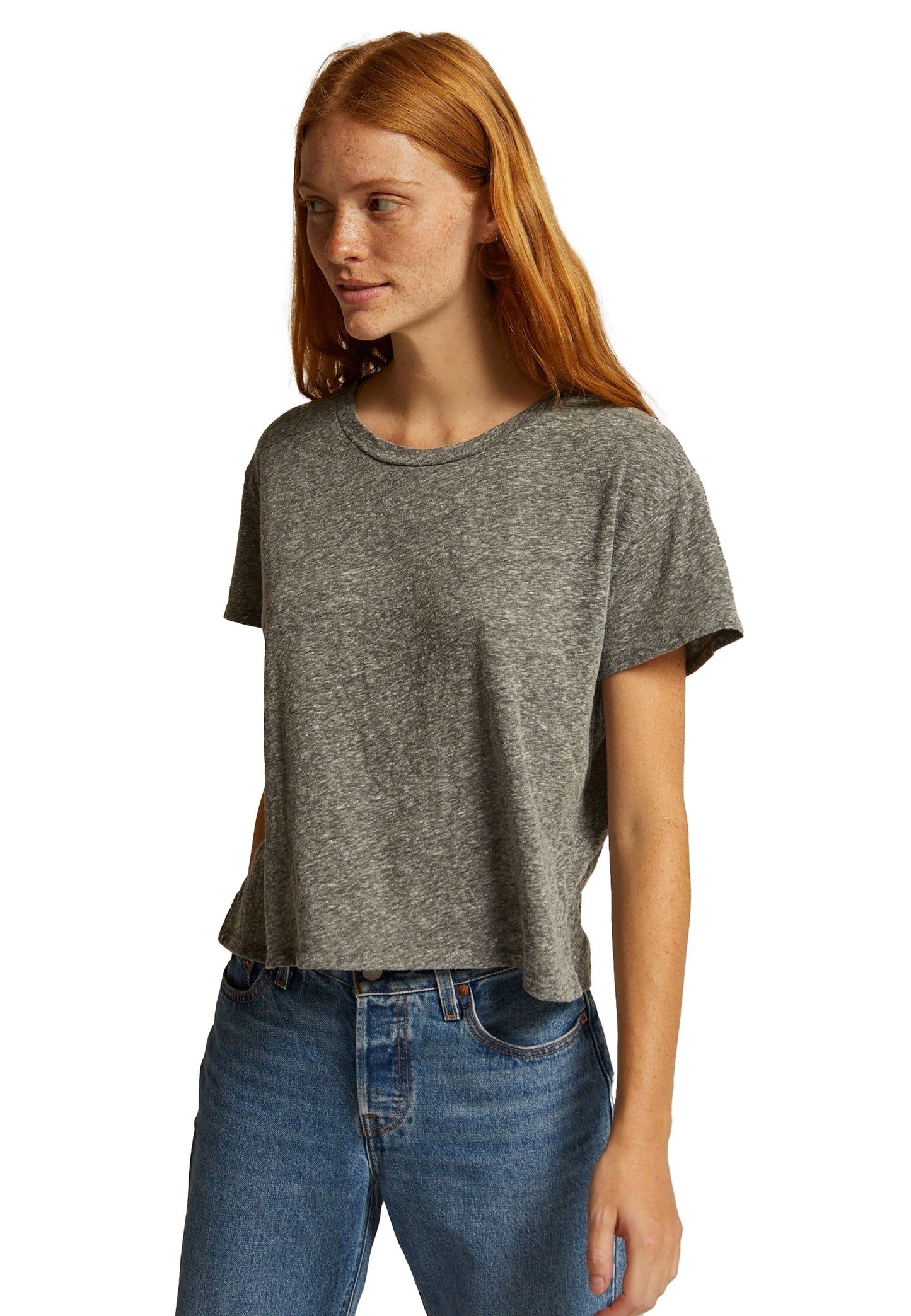perfectwhitetee Harley Cotton Boxy Crew Tee