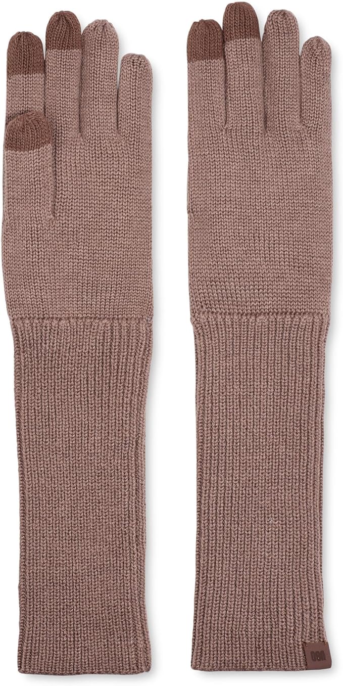 UGG Long Knit Gloves with Smart Conductive Palm and Fingers