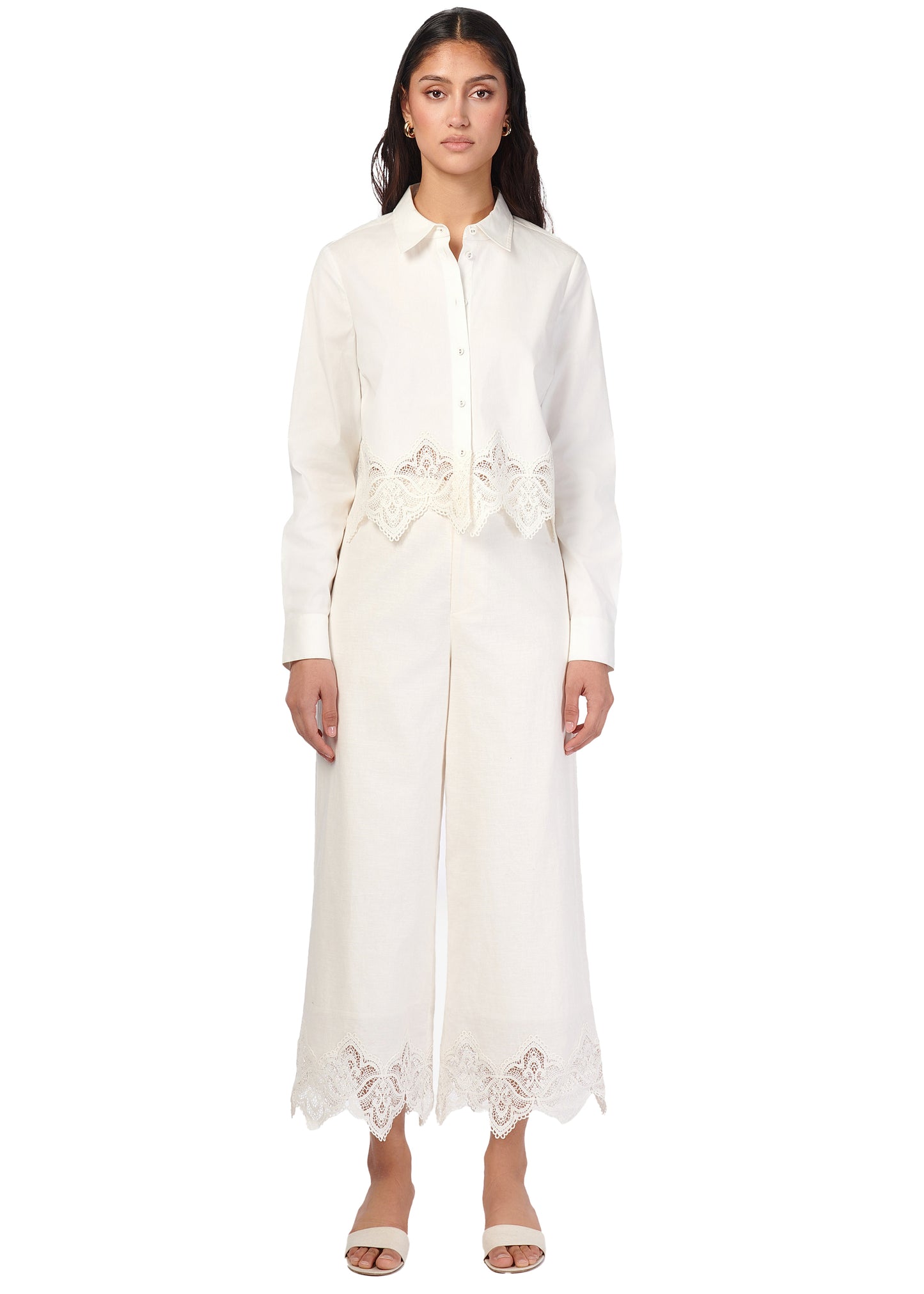 Cami NYC Cielo Cropped Cotton Poplin Blouse