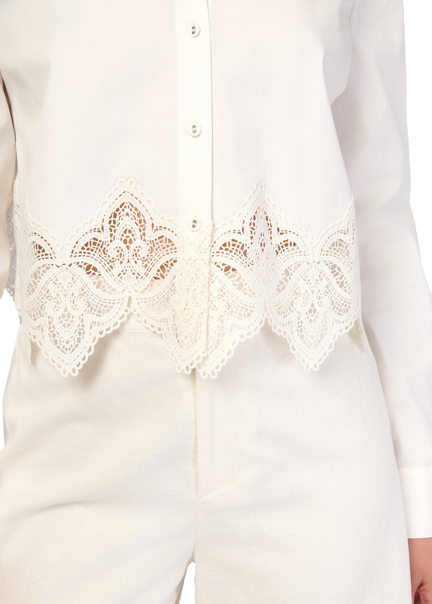 Cami NYC Cielo Cropped Cotton Poplin Blouse