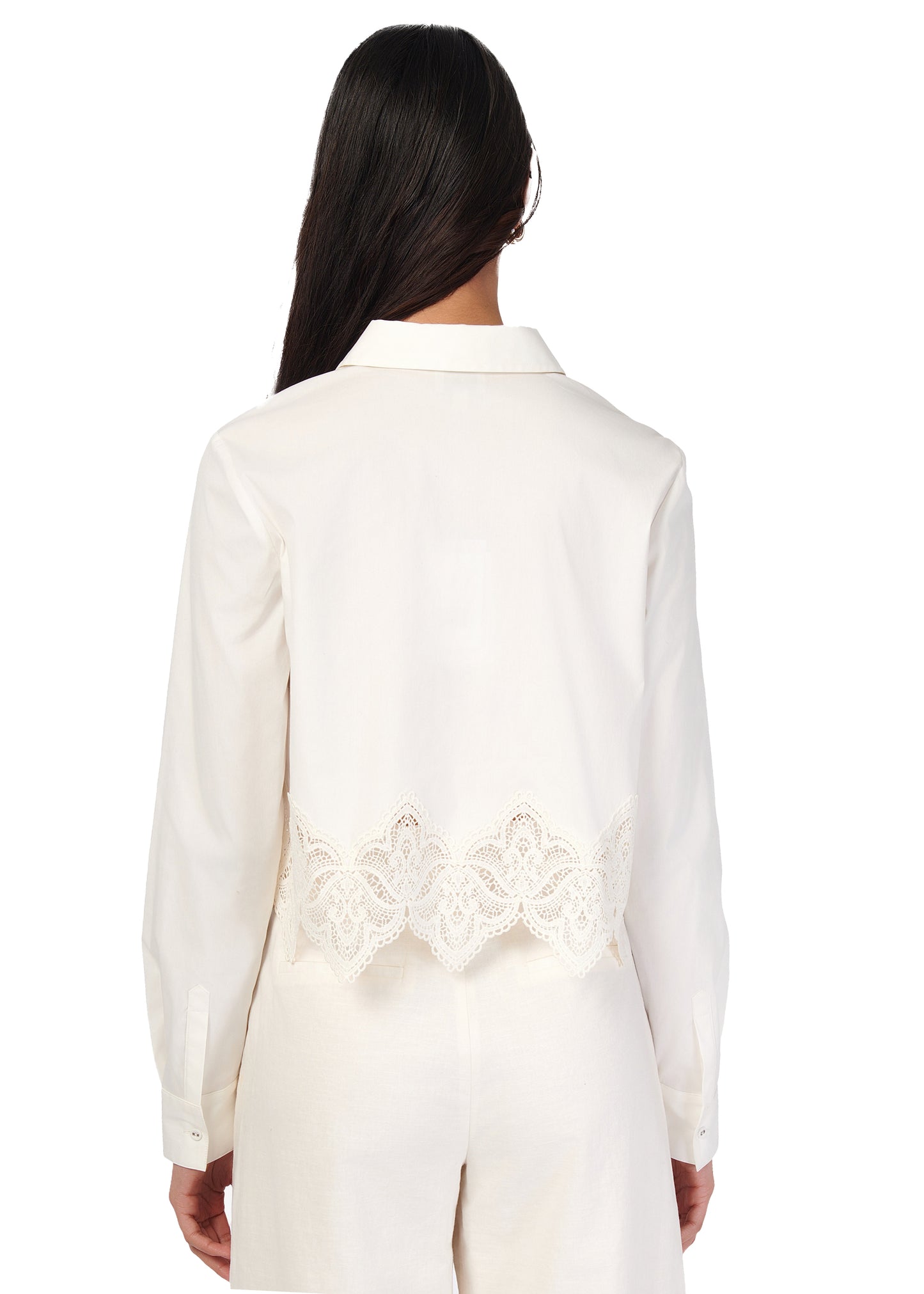 Cami NYC Cielo Cropped Cotton Poplin Blouse
