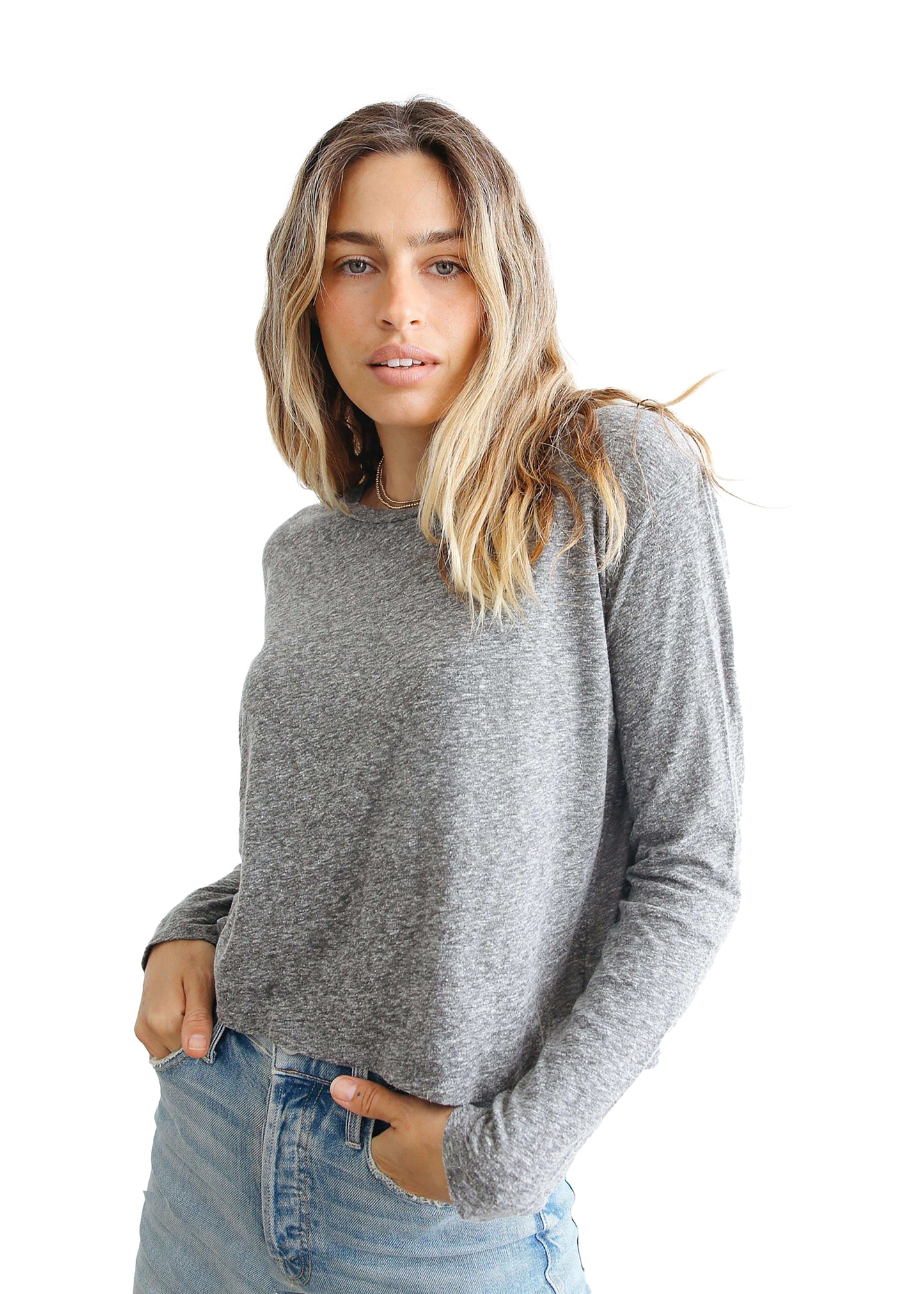 perfectwhitetee Axel Long Sleeve Tee