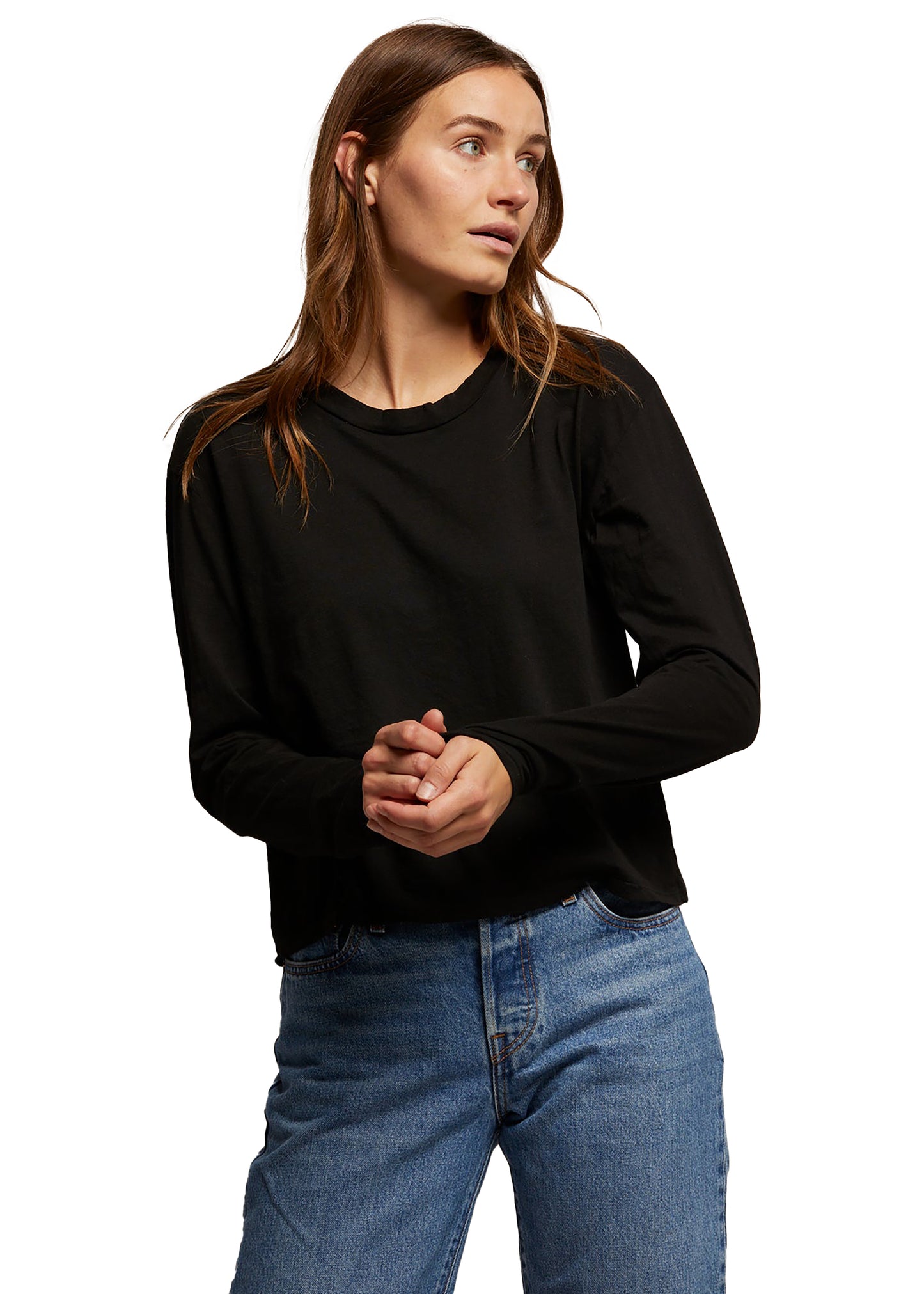 perfectwhitetee Axel Long Sleeve Tee