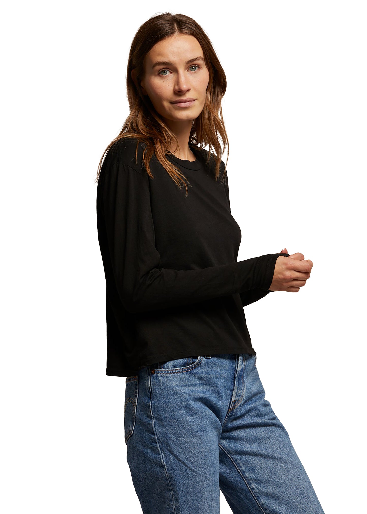 perfectwhitetee Axel Long Sleeve Tee