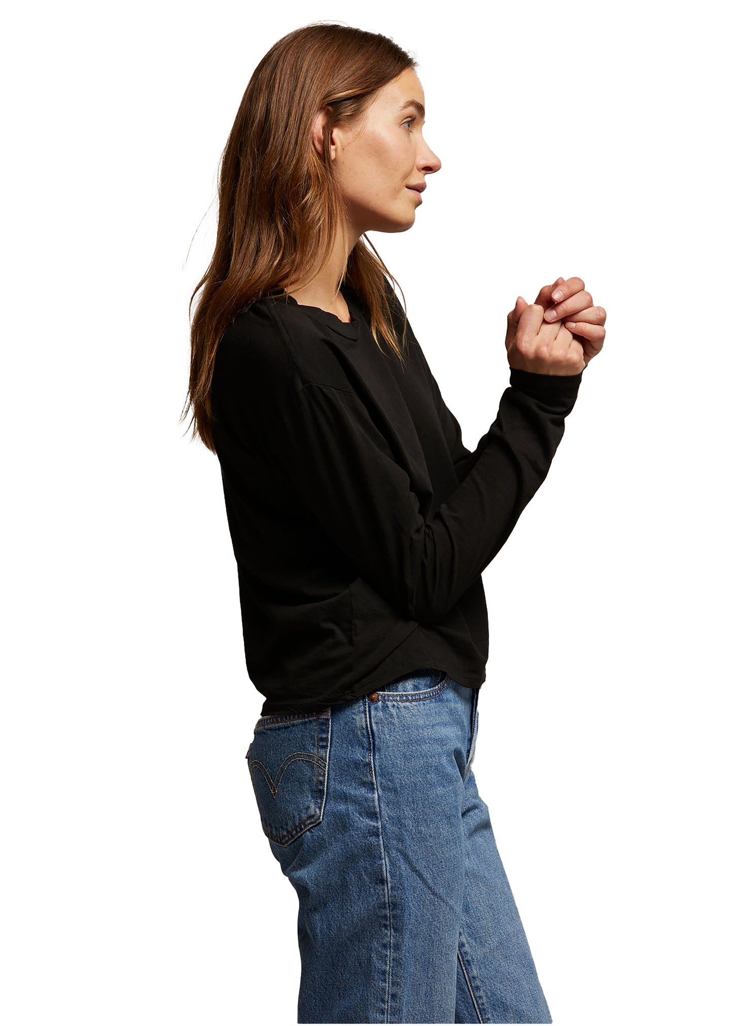 perfectwhitetee Axel Long Sleeve Tee