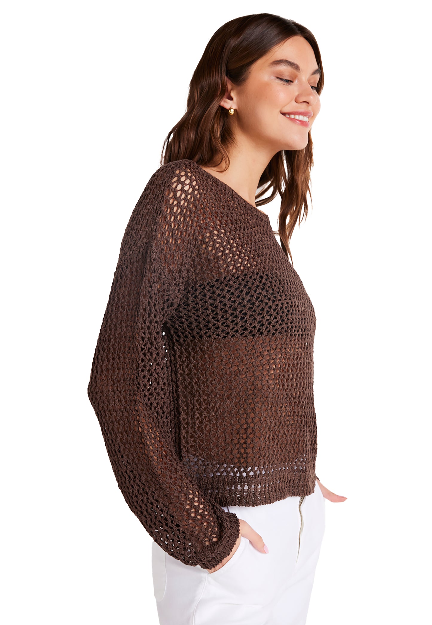 Bella Dahl Relaxed Dropped Shoulder Sweater