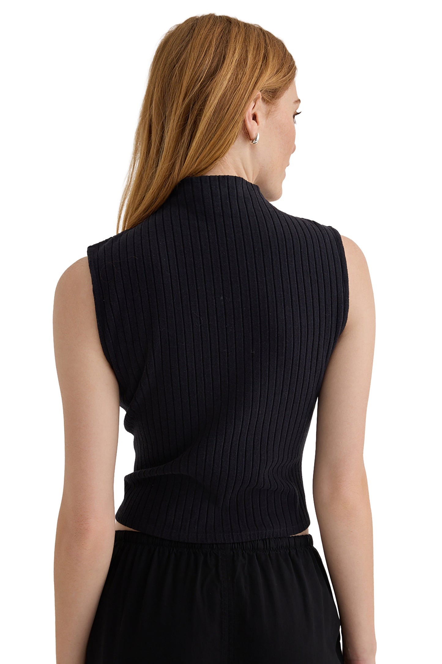 Bella Dahl Rib Mock Neck Top