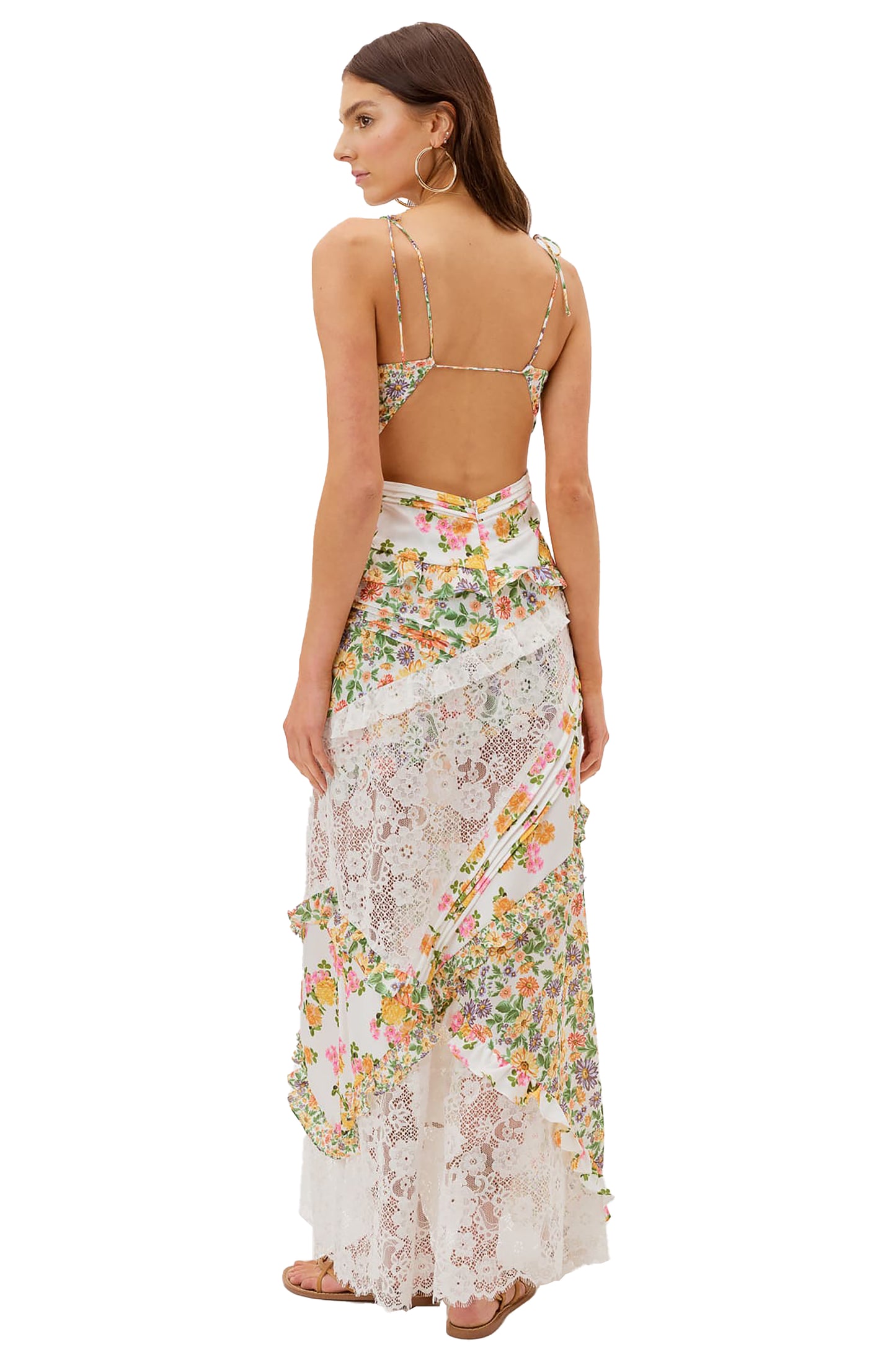 For Love & Lemons Rosalyn Maxi Dress