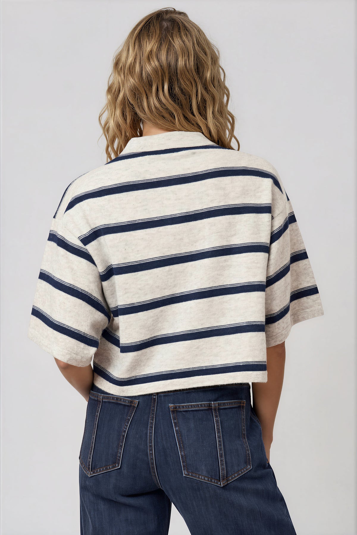 Habitual Striped Rugby Polo Sweater