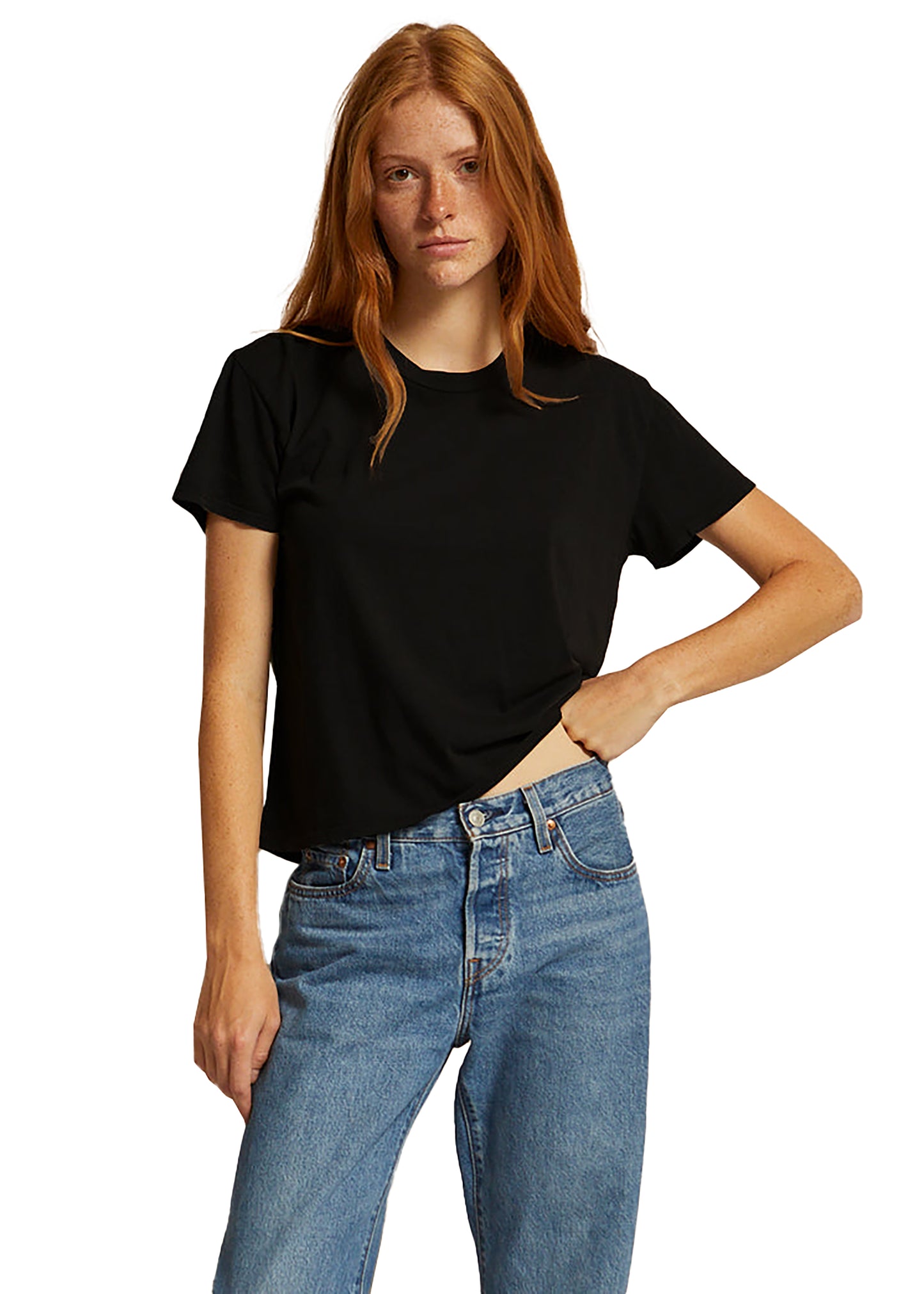 perfectwhitetee Harley Cotton Boxy Crew Tee