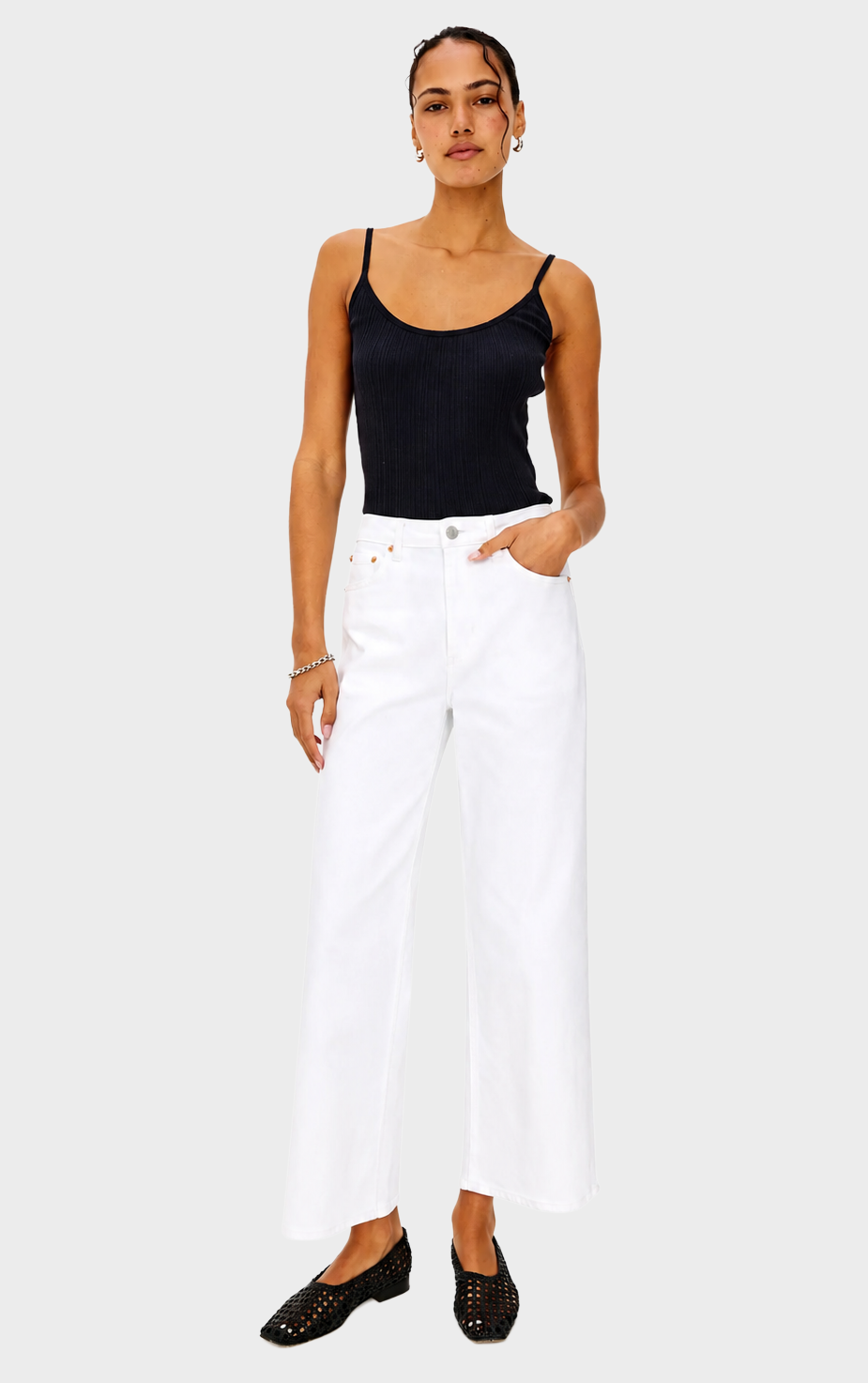 Rails Getty Crop Wide Leg Jeans
