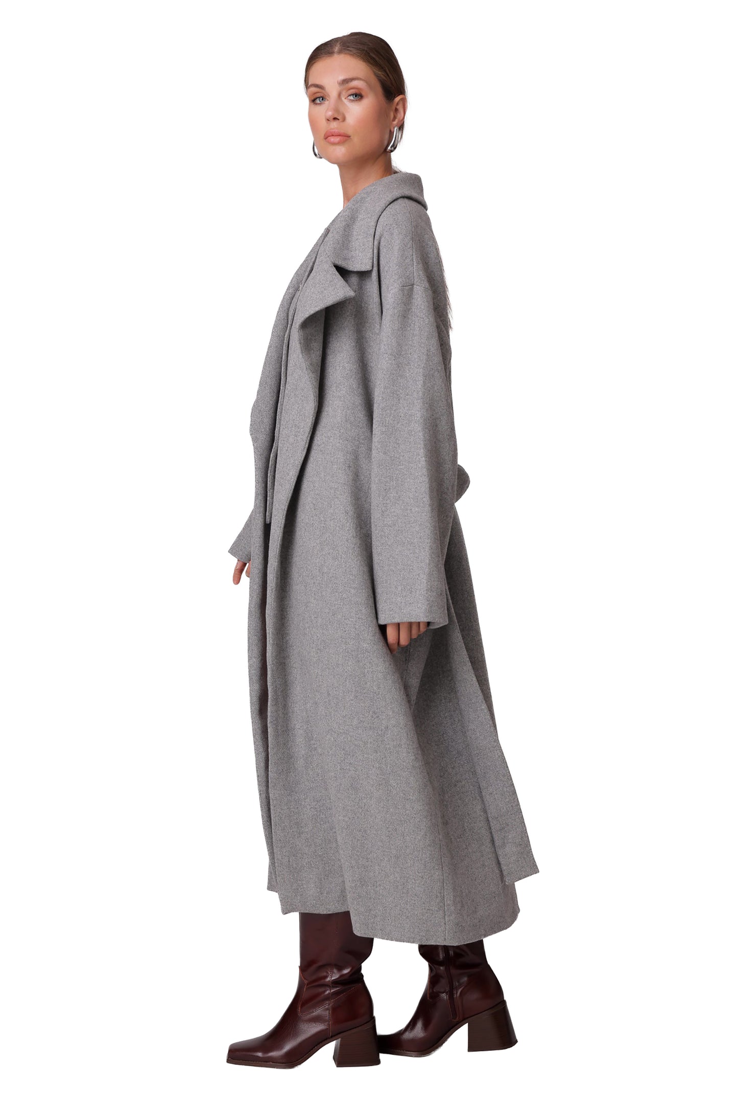 Line & Dot Damson Coat