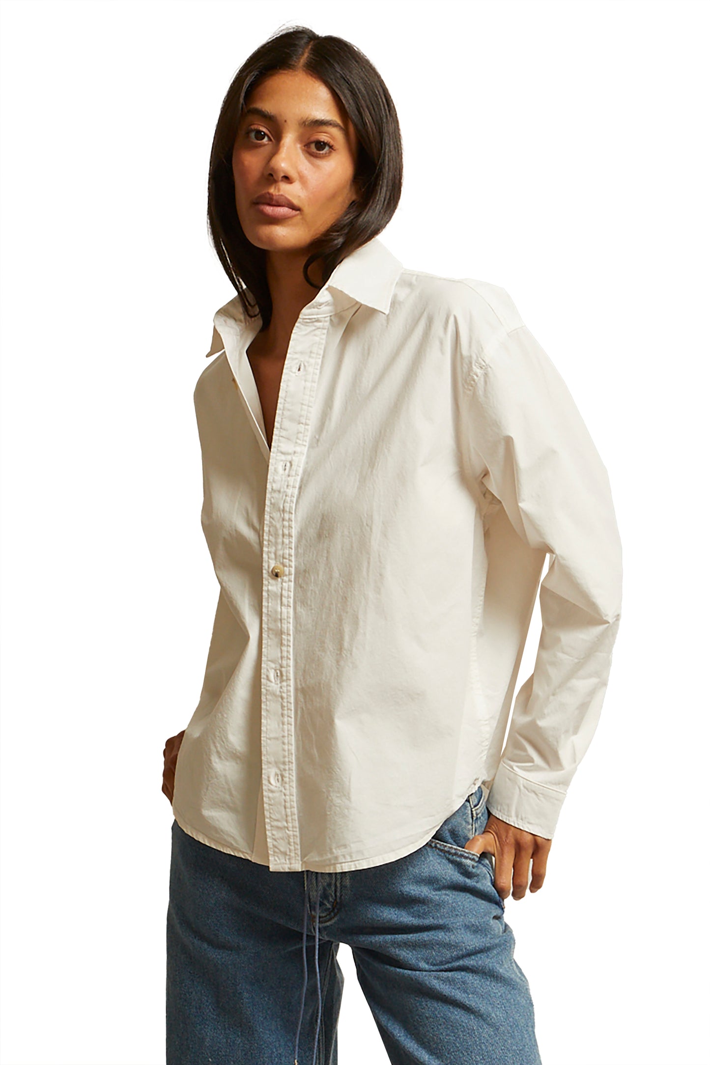 perfectwhitetee James Button Down Shirt