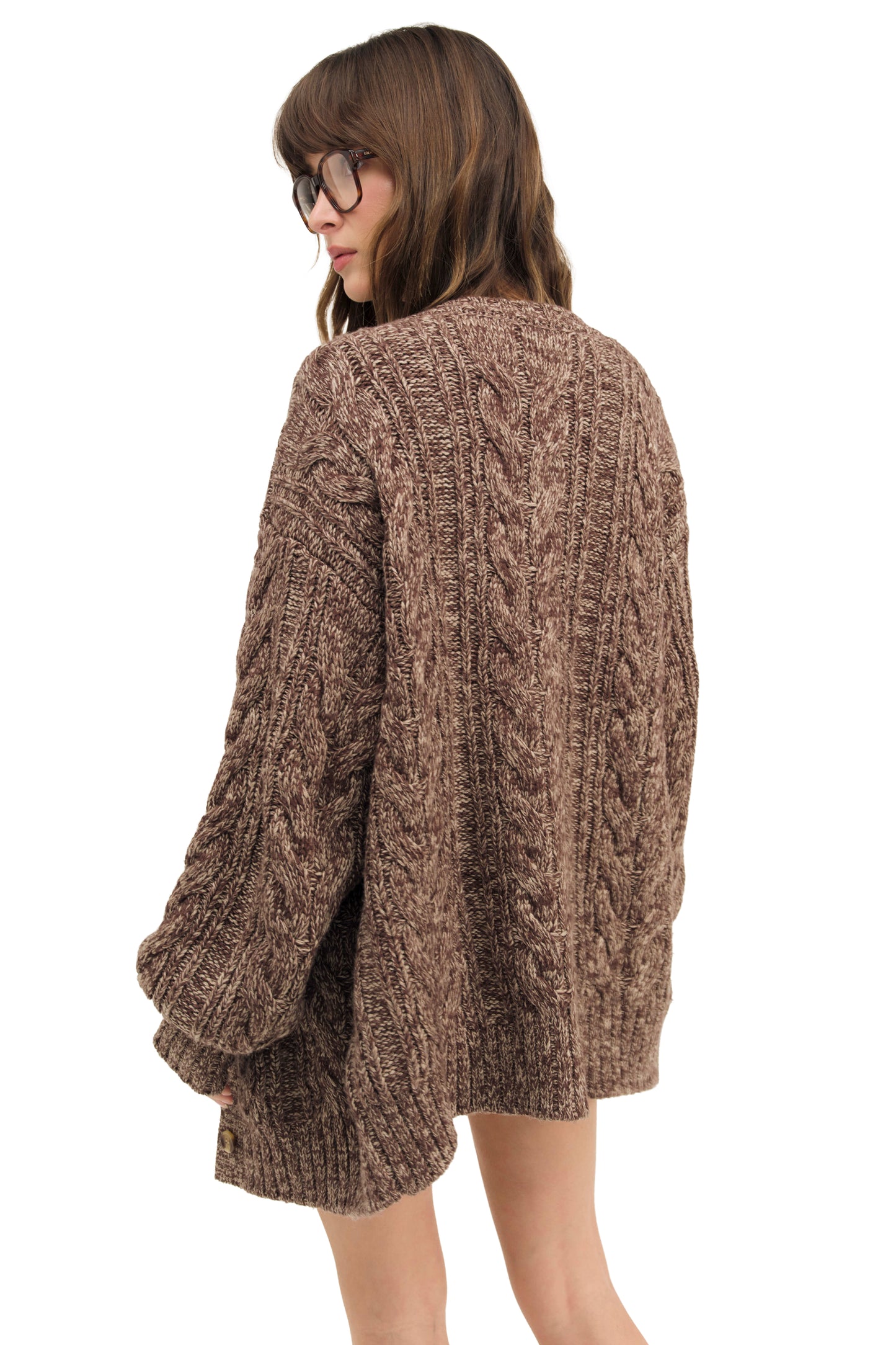 For Love & Lemons Nathalie Knit Oversized Cardigan