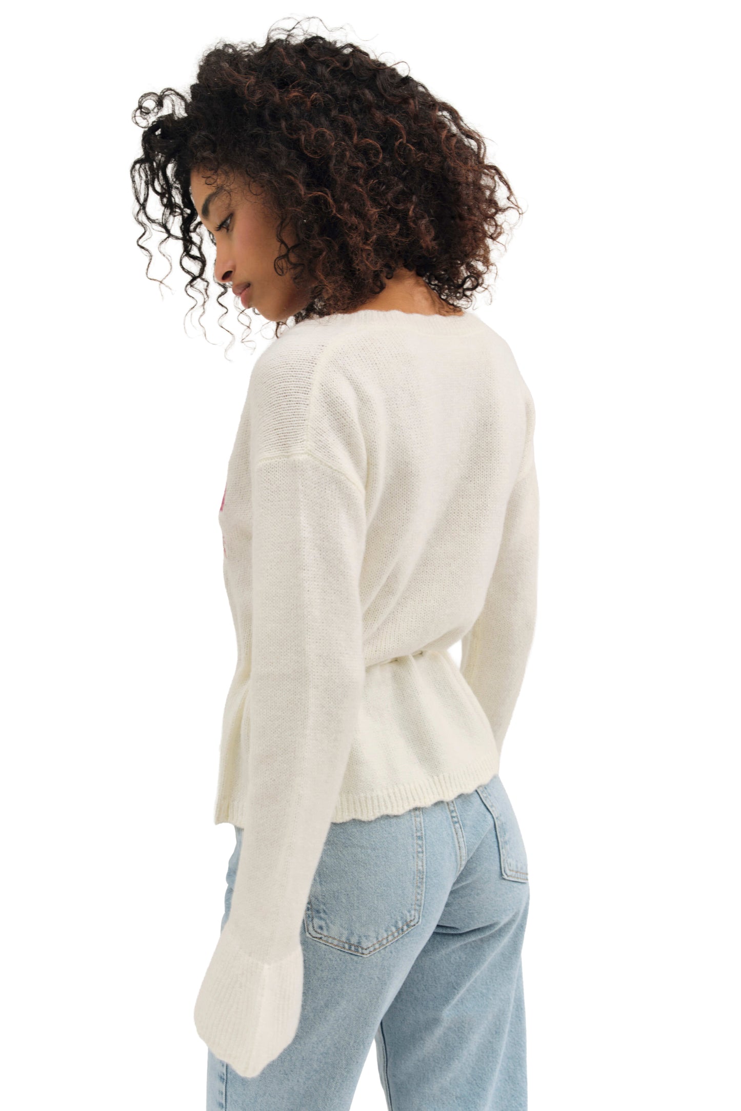 For Love & Lemons Molly Embroidered Knit Cardigan