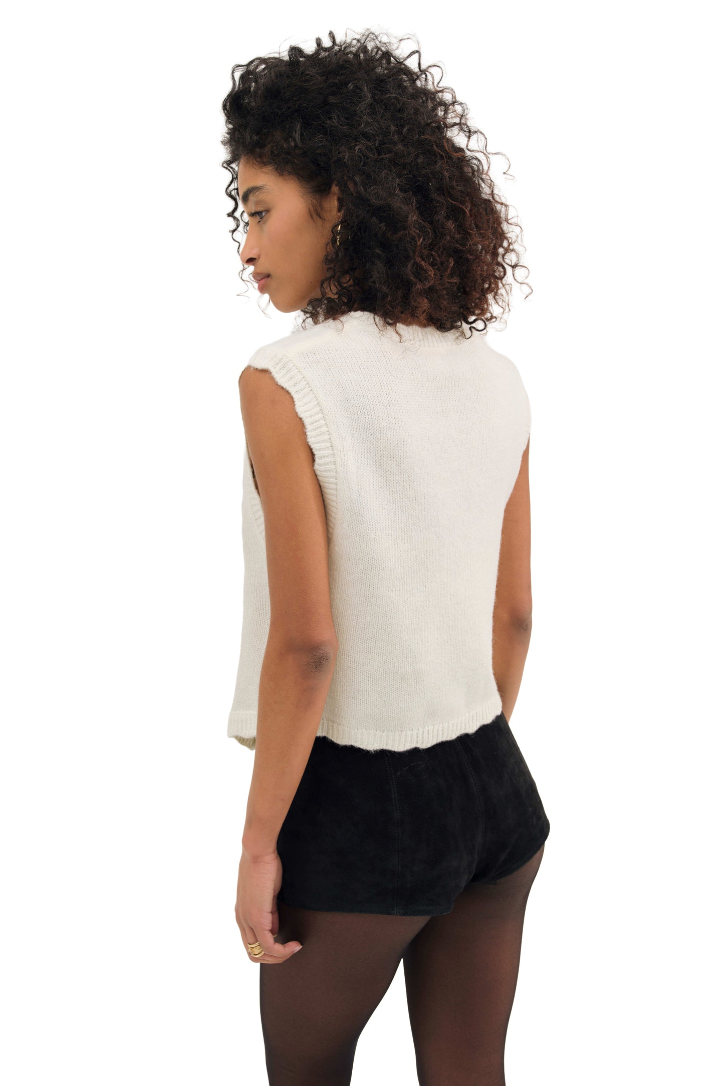 For Love & Lemons Molly Embroidered Sweater Vest