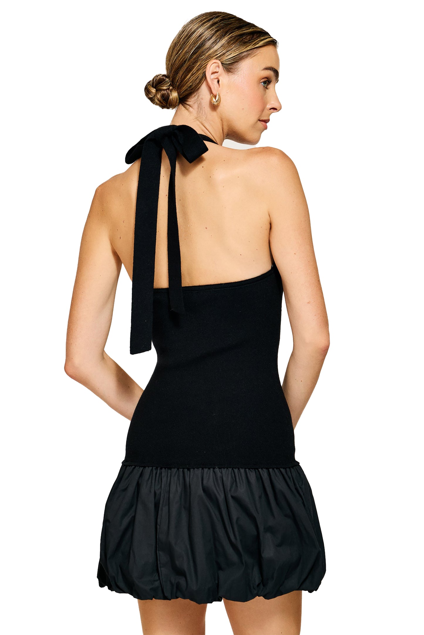 Line & Dot Ramona Mixed Media Balloon Dress