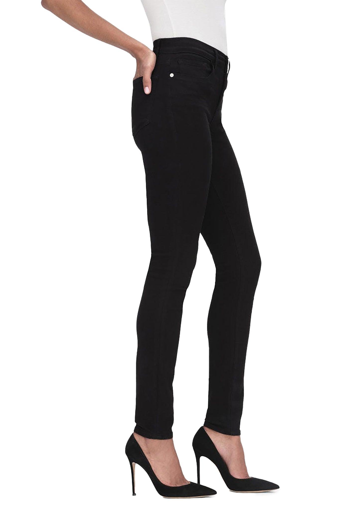 FRAME Le High Skinny Jeans - Film Noir