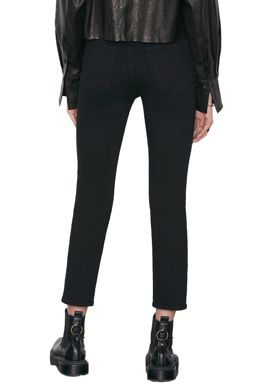 FRAME Le High Straight Jeans - Film Noir