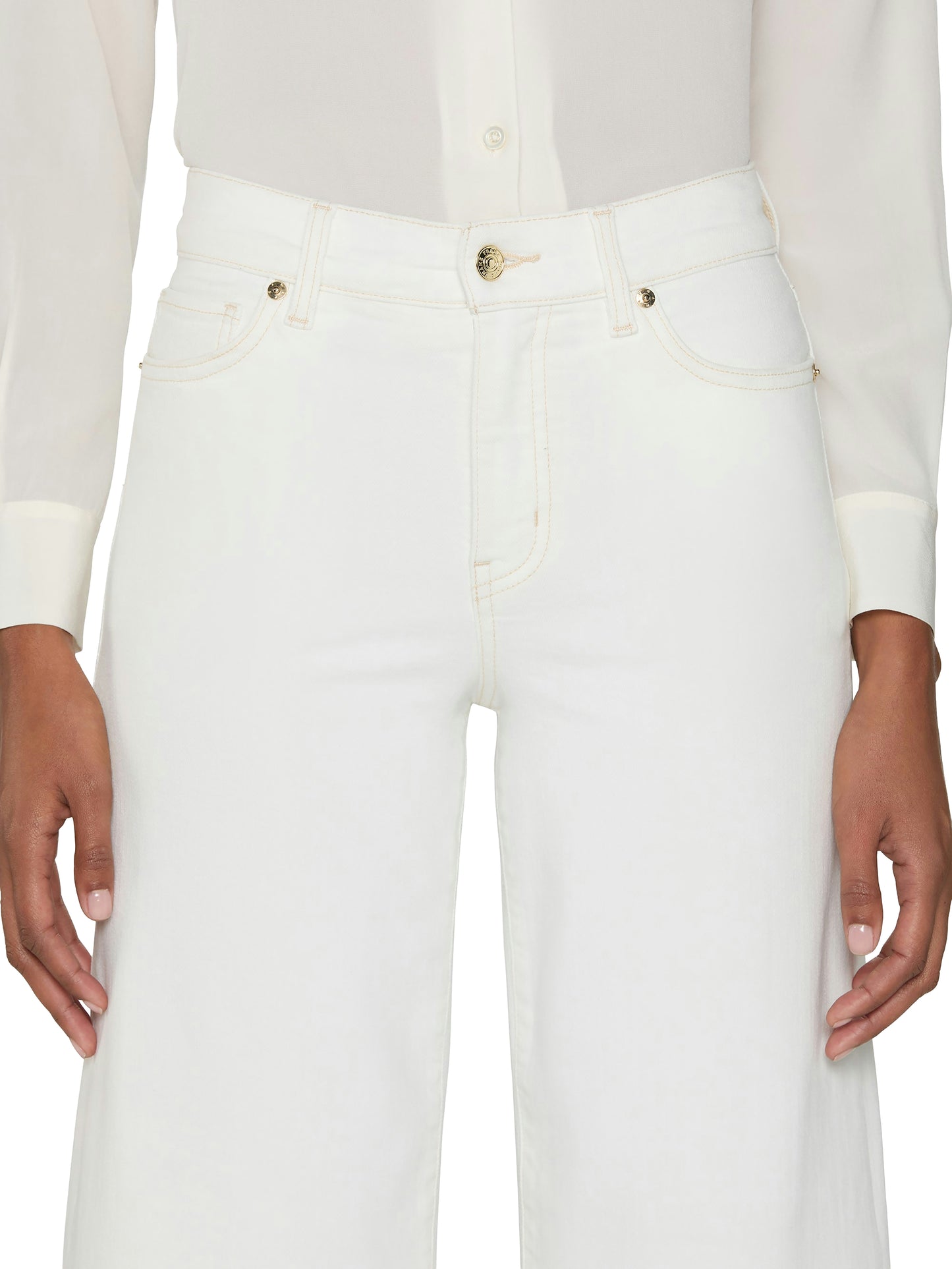 FRAME Le Palazzo Crop Raw After - Au Natural Clean Raw After