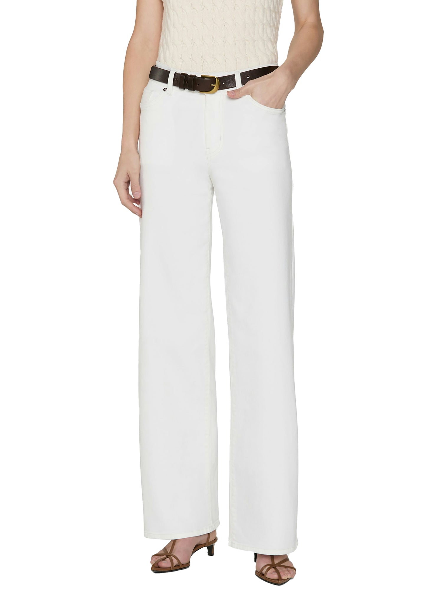 FRAME Le Slim Palazzo - White