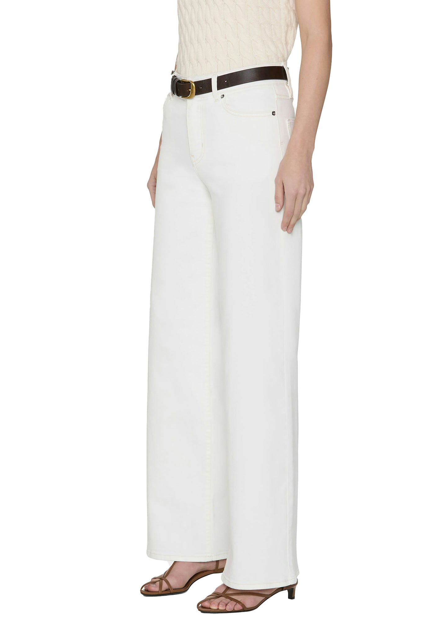 FRAME Le Slim Palazzo - White