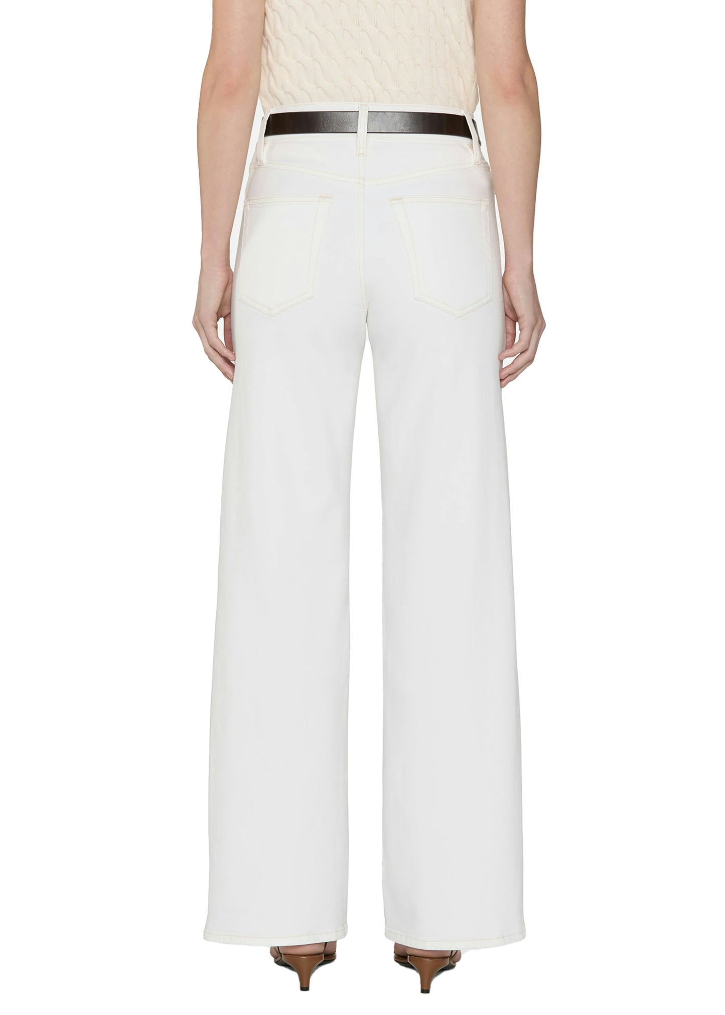FRAME Le Slim Palazzo - White
