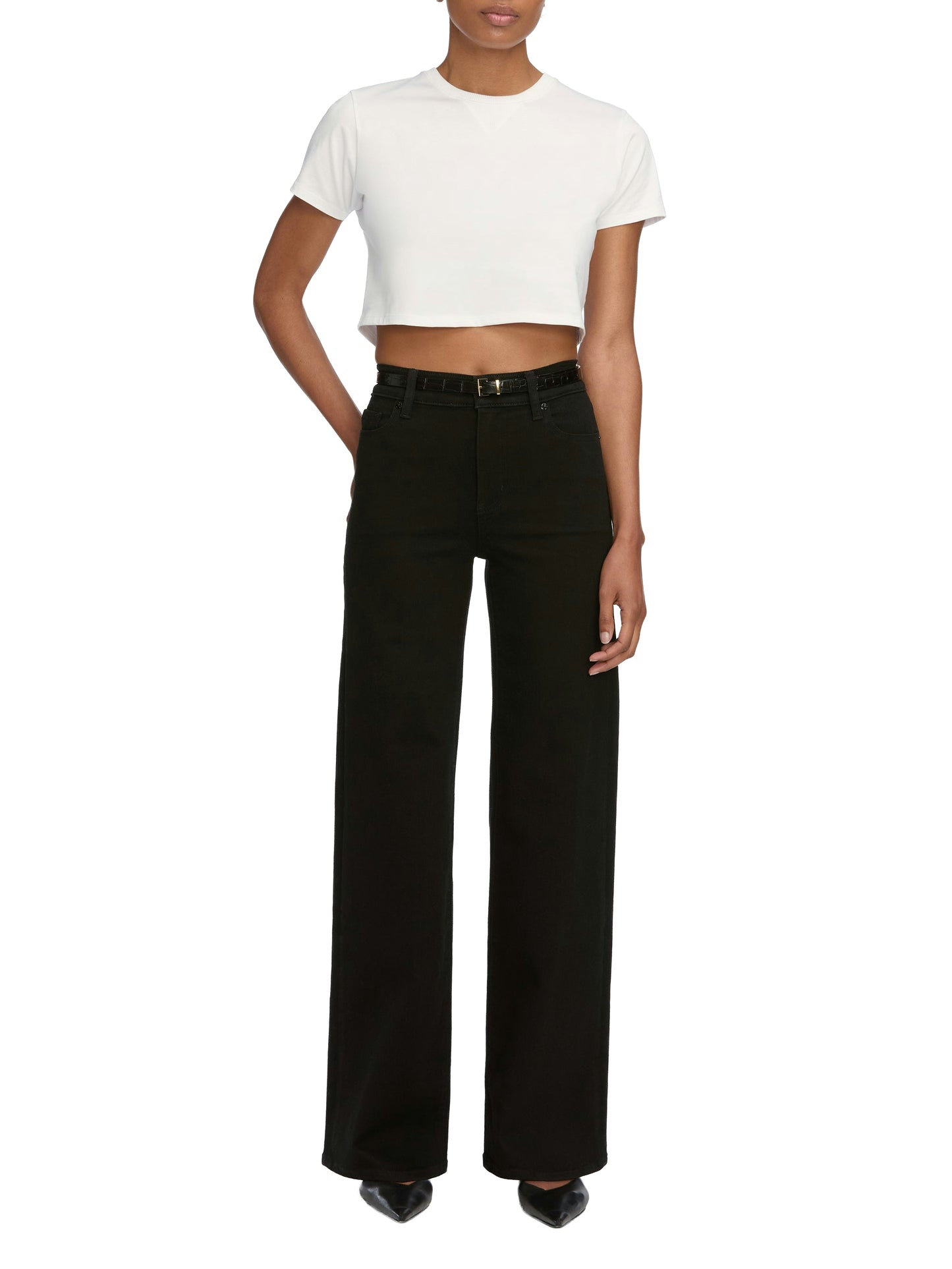 FRAME Le Slim Palazzo - Black