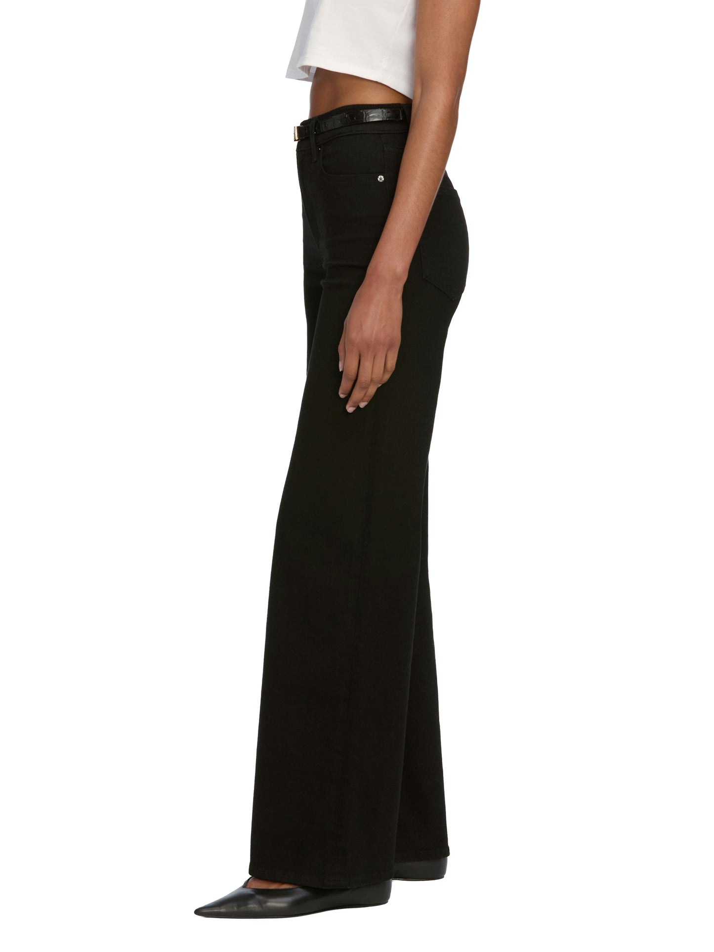 FRAME Le Slim Palazzo - Black