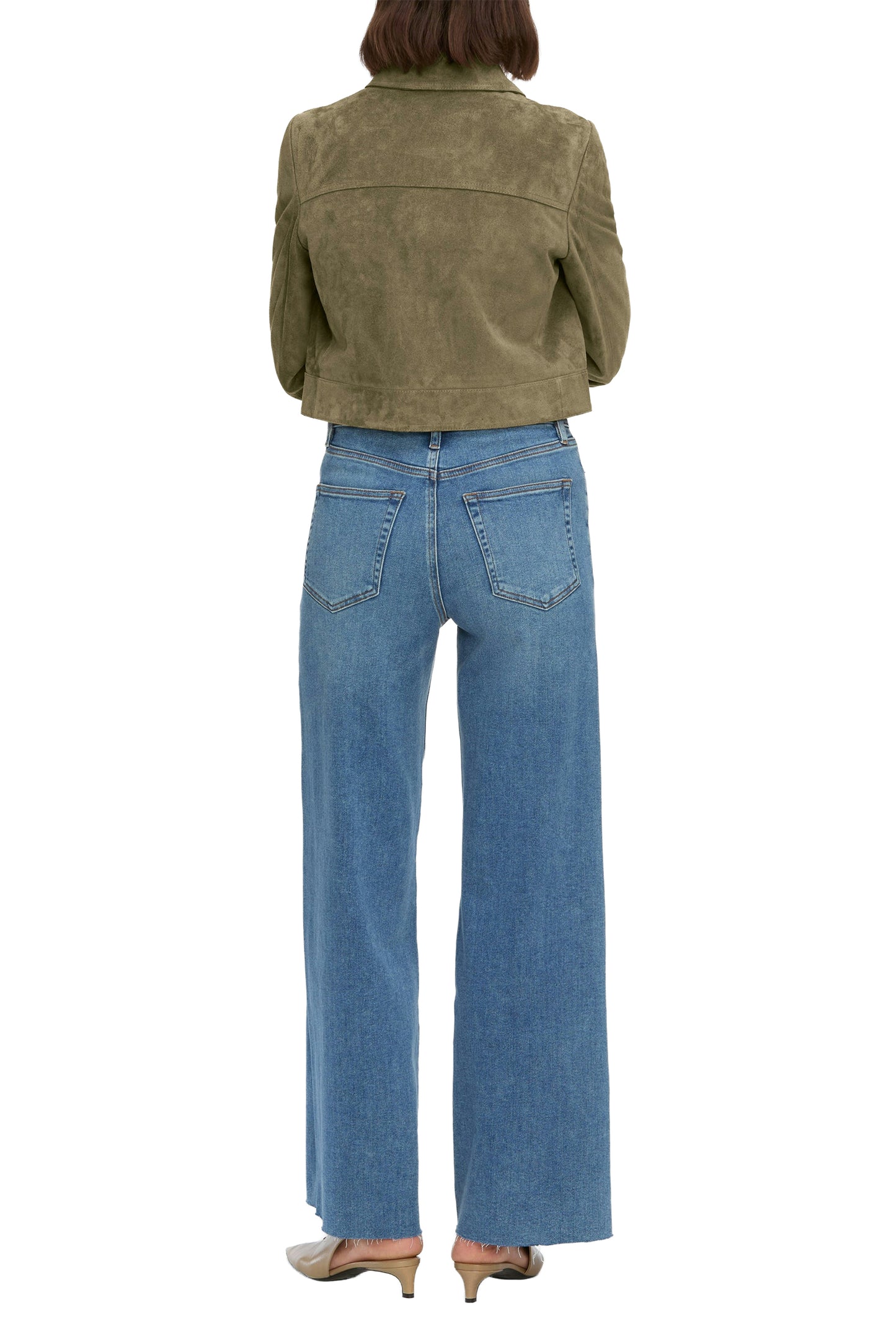 FRAME Le Slim Palazzo Jeans - Flip Raw After