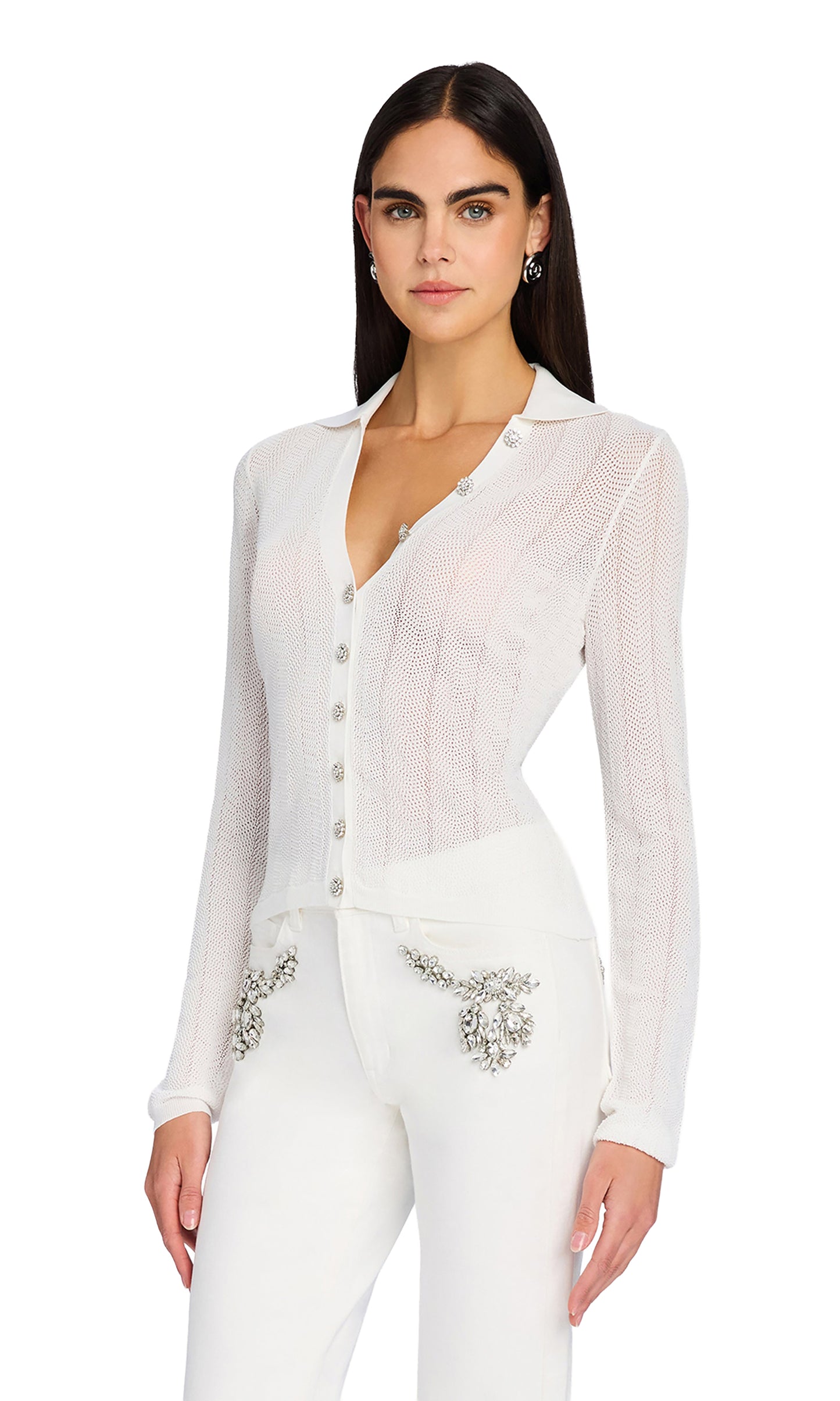 Generation Love Megan Pointelle Cardigan