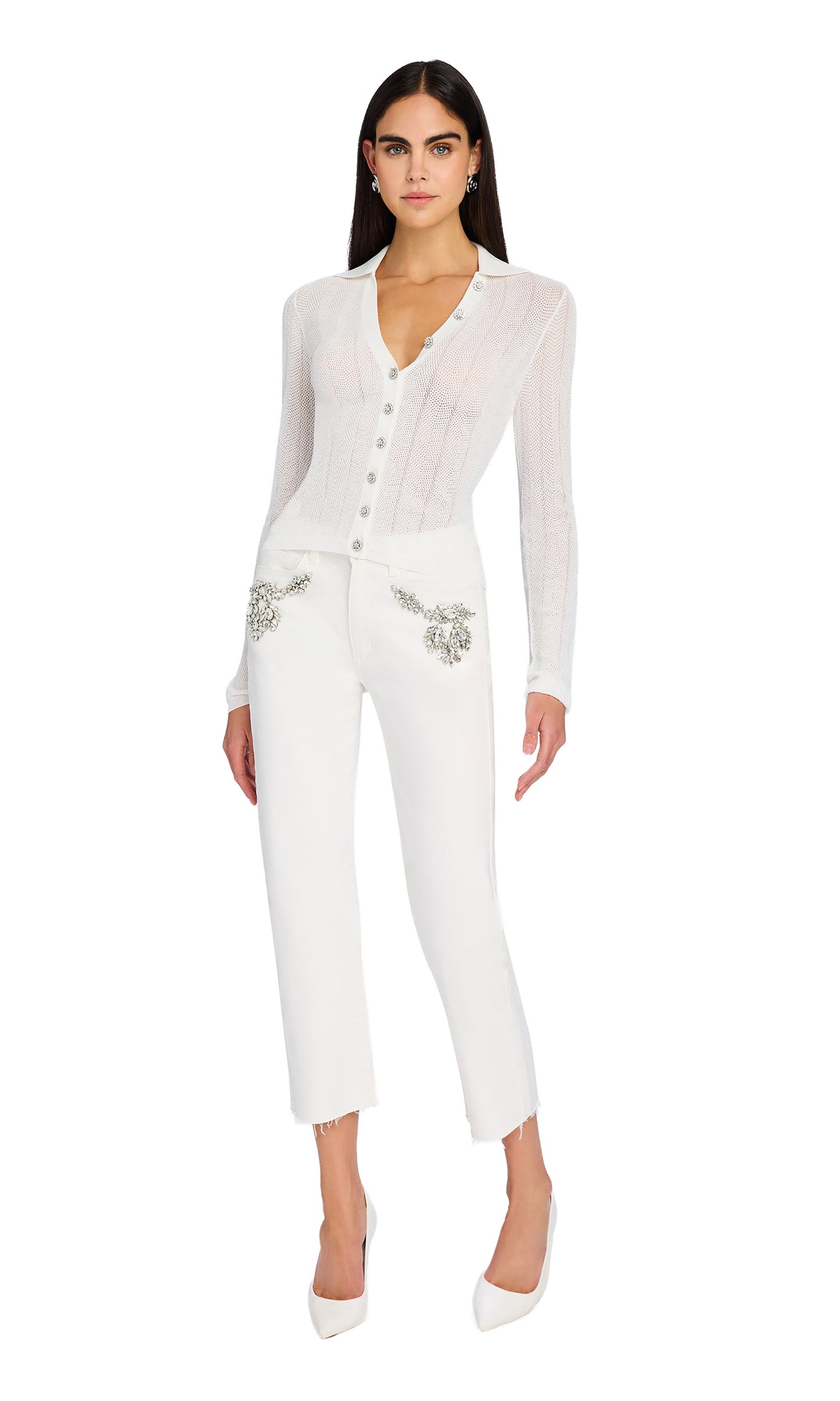 Generation Love Megan Pointelle Cardigan