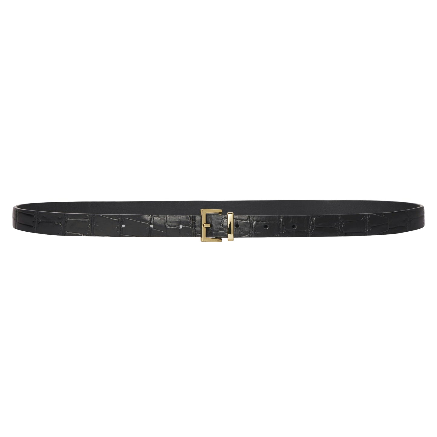 FRAME The Petite Croc Belt - Black