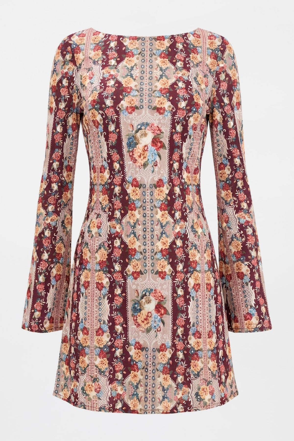 For Love & Lemons Maple Rose Mini Dress