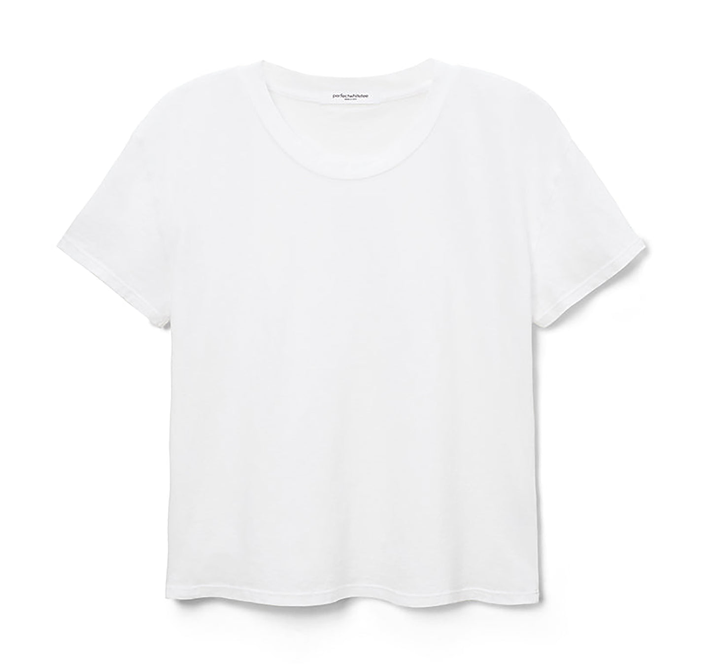 perfectwhitetee Harley Cotton Boxy Crew Tee