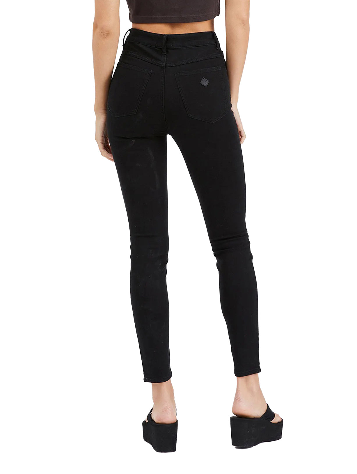 Abrand High Skinny Ankle Basher In Black Magic