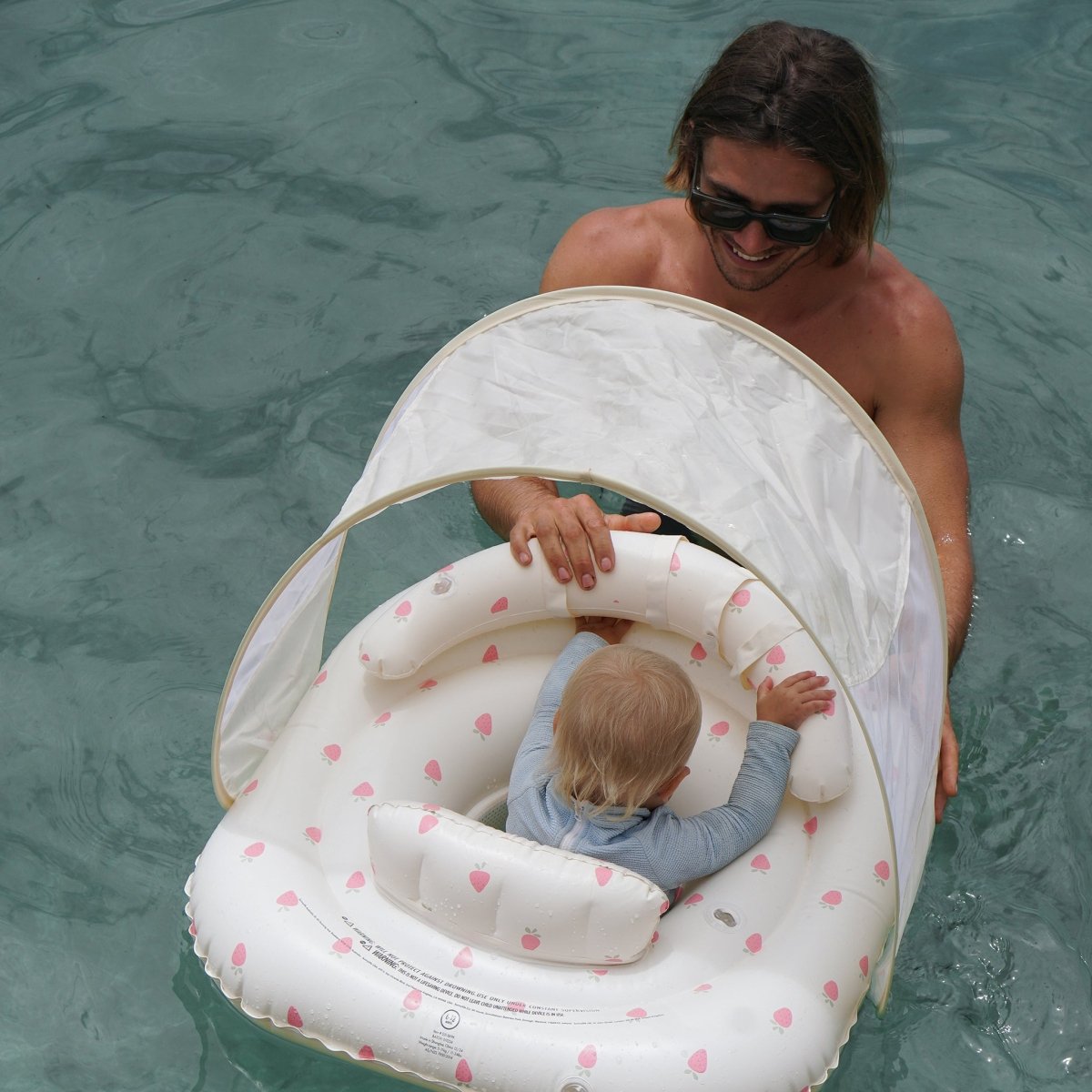 Sunnylife Interactive Baby Float - Strawberry Sunshine Pink